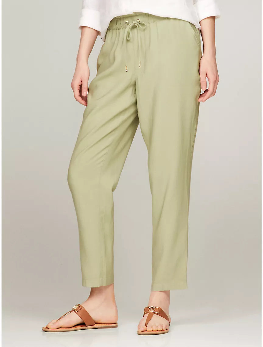 Tommy Hilfiger Tapered Drawstring Pant - Charlotte Green