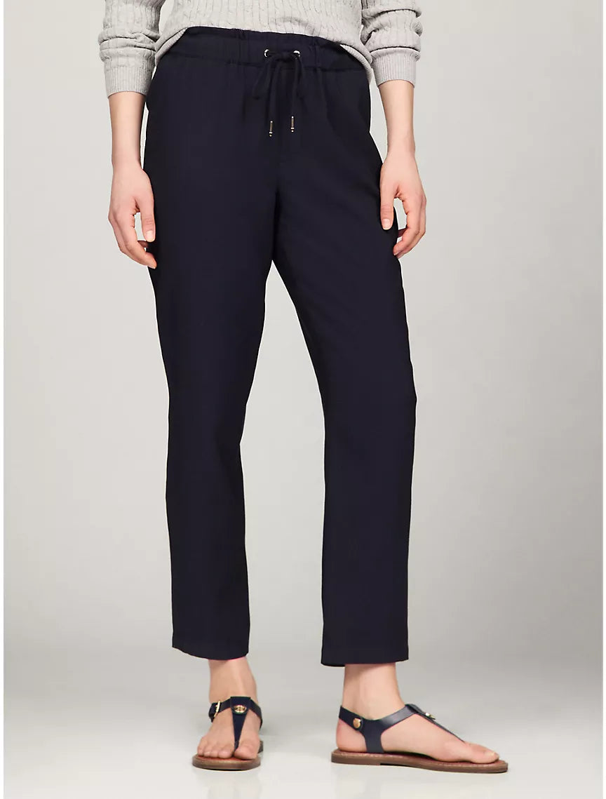 Tommy Hilfiger Tapered Drawstring Pant - Navy