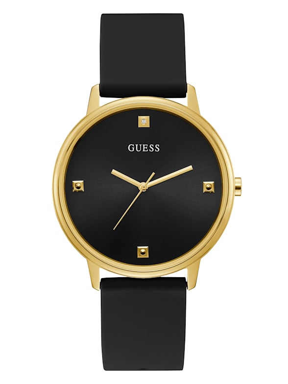 Womens' Watch Black and Gold-Tone Analog Watch