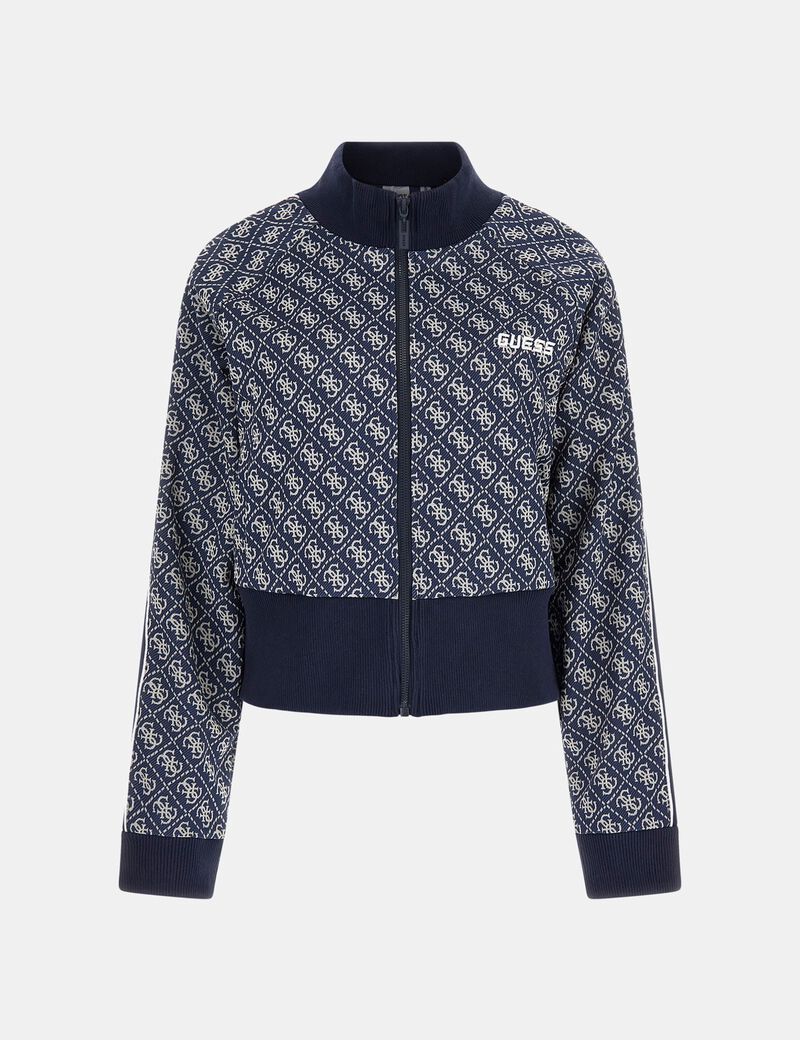 Guess Women's Sweatshirt With 4G Logo-Blue