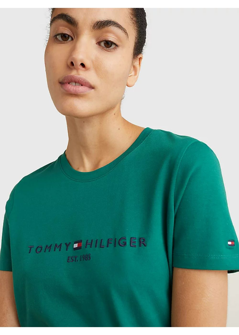 Tommy Hilfiger Embroidered Tommy Logo T-Shirt WOMEN