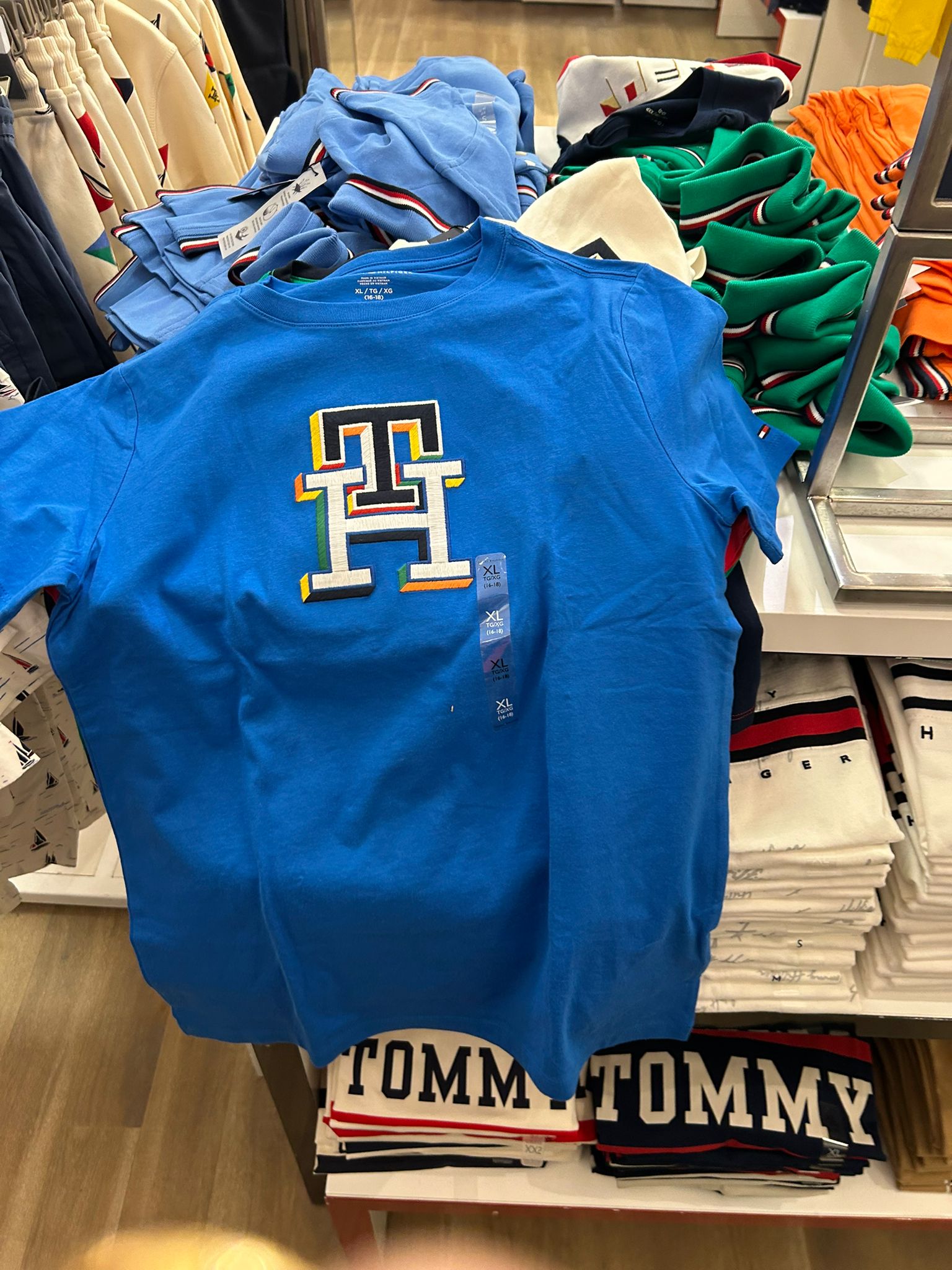 Kids' Multicolor Monogram T-Shirt-Dynamic Blue