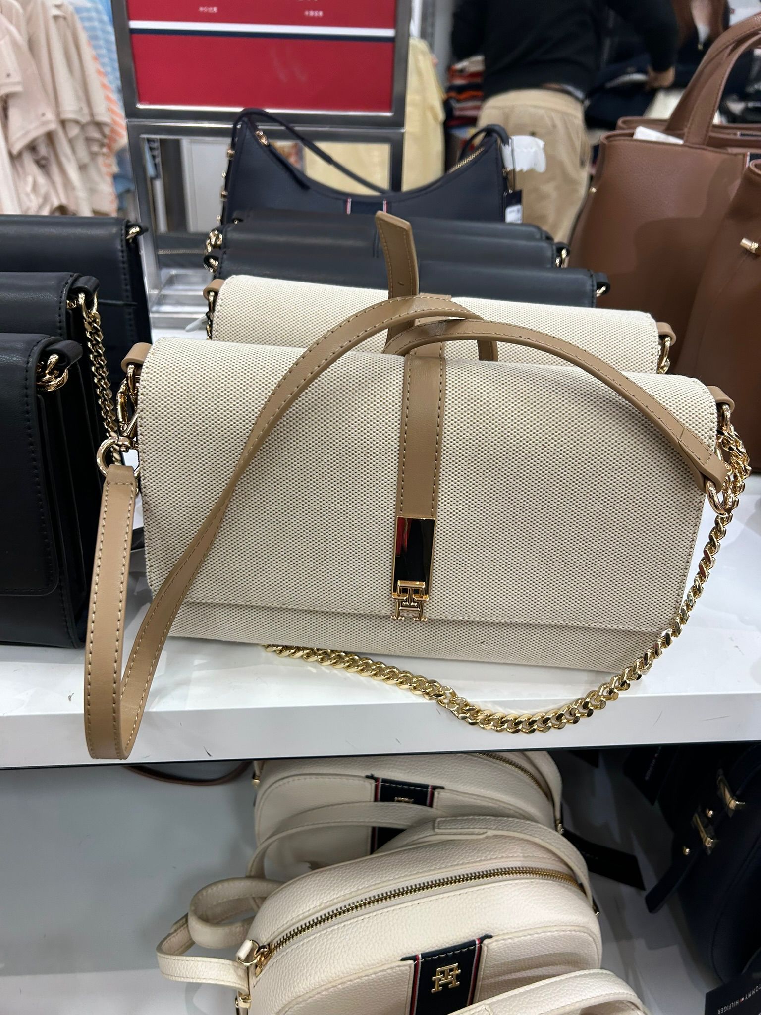Polished Monogram Flap Crossbody Bag