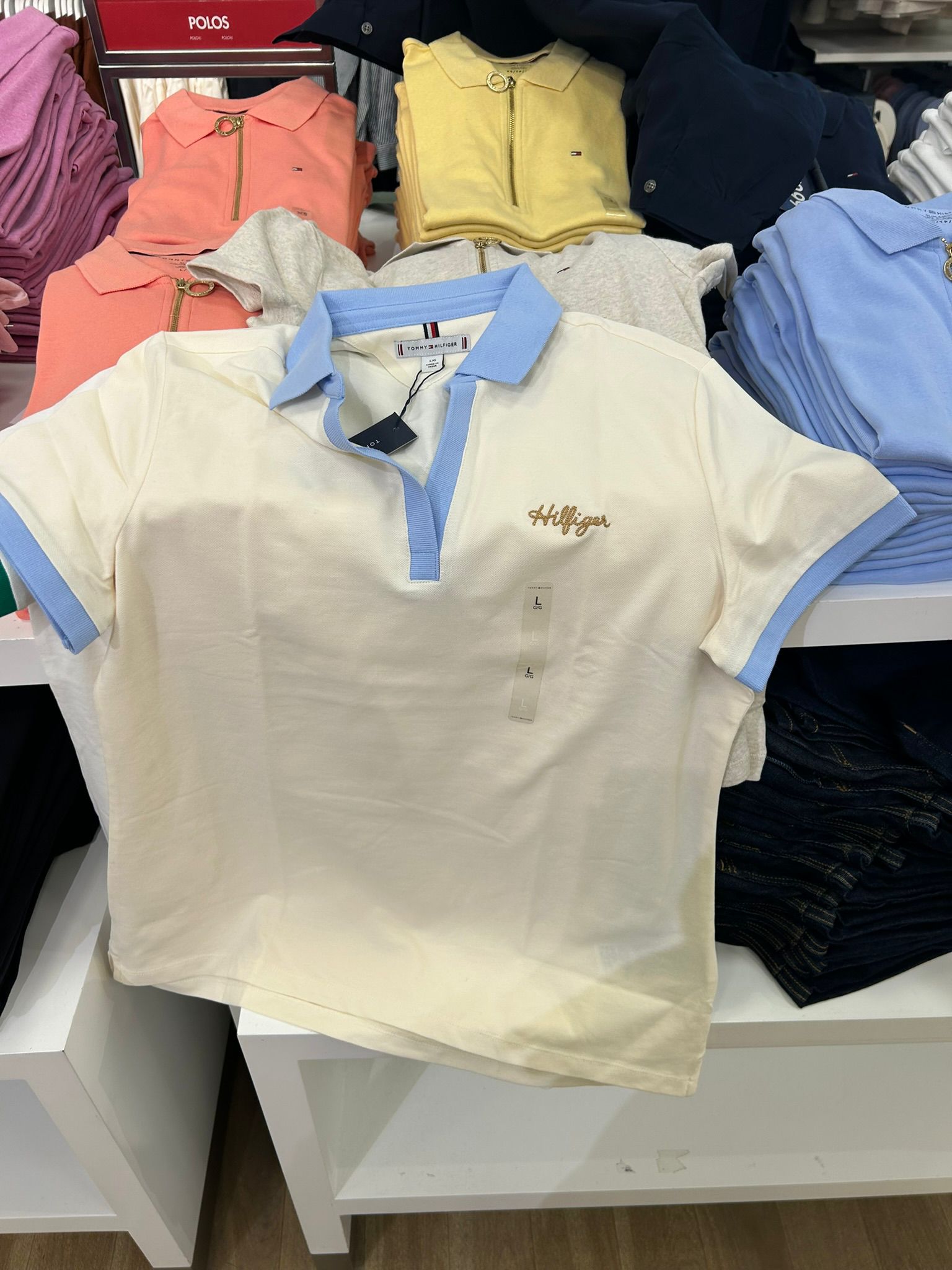 Regular Fit Embroidered Script Logo Polo-Beige
