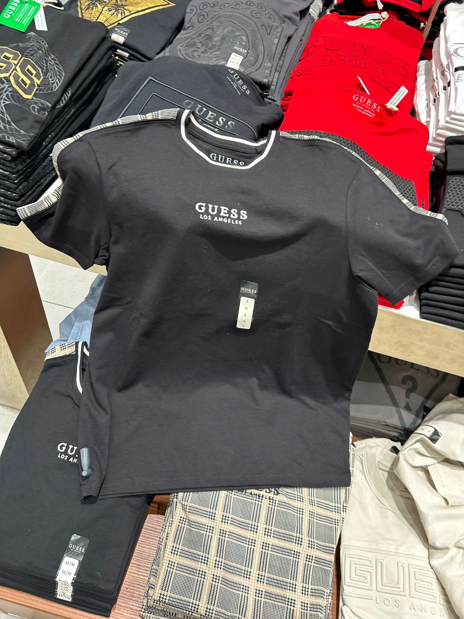 Guess Los Angeles Logo T-shirt-Black