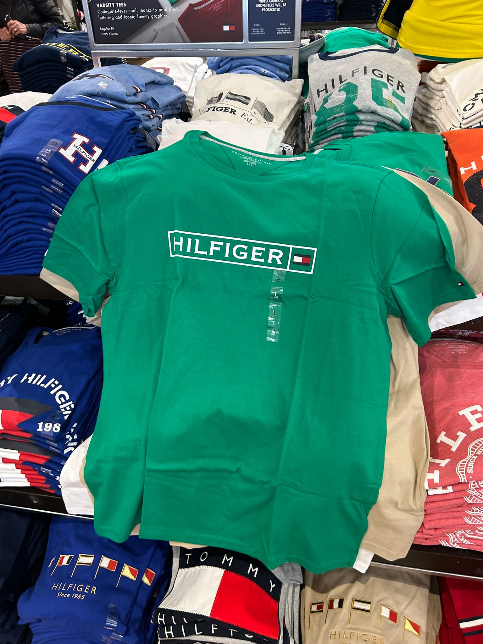 Hilfiger Box Logo T-Shirt-Green