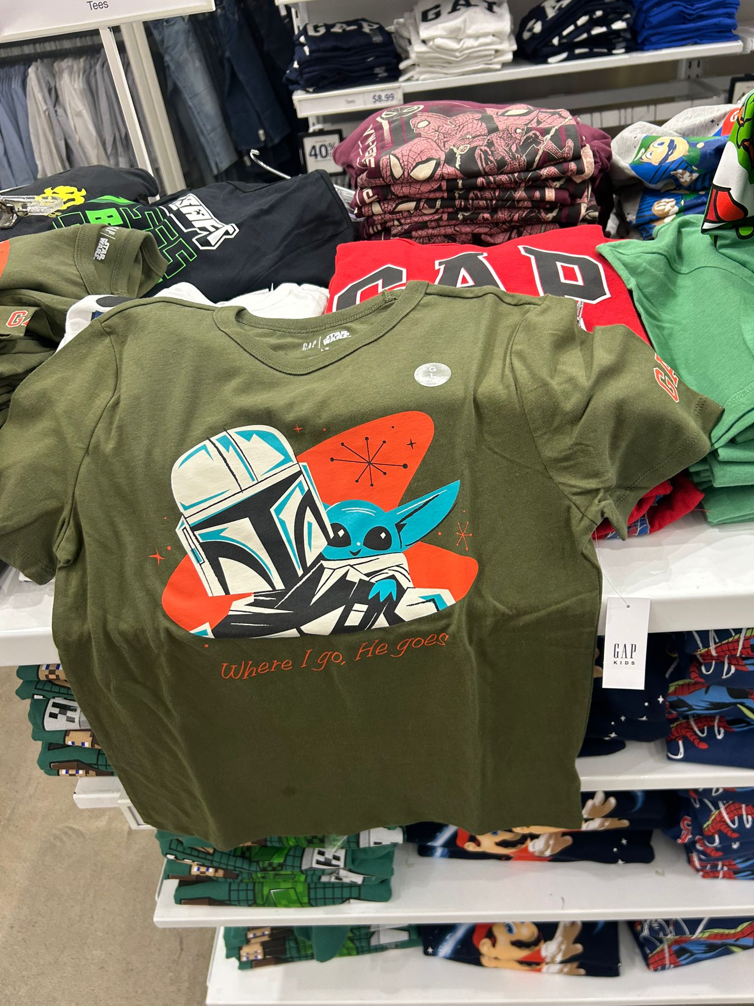 Gap Kids Star Wars™ Graphic T-Shirt-Army Jacket Green