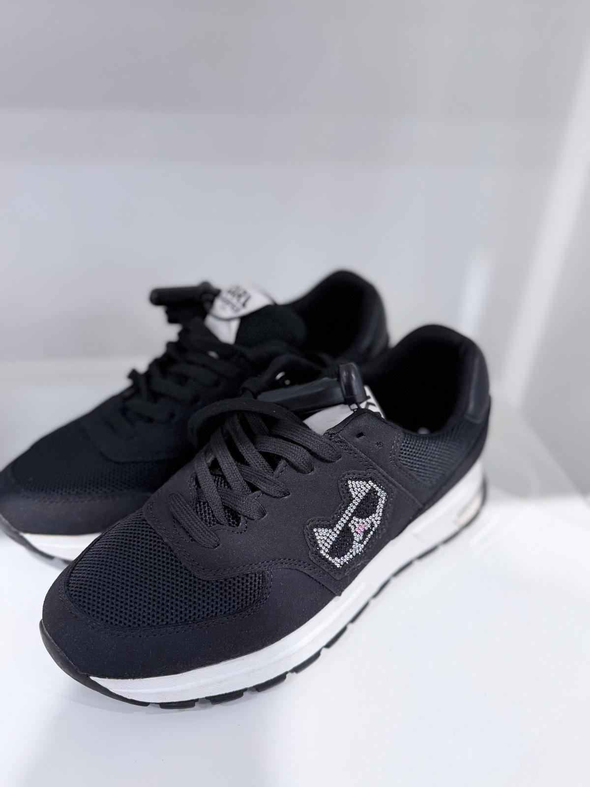 KARL MAYU LACE UP SNEAKER-Black