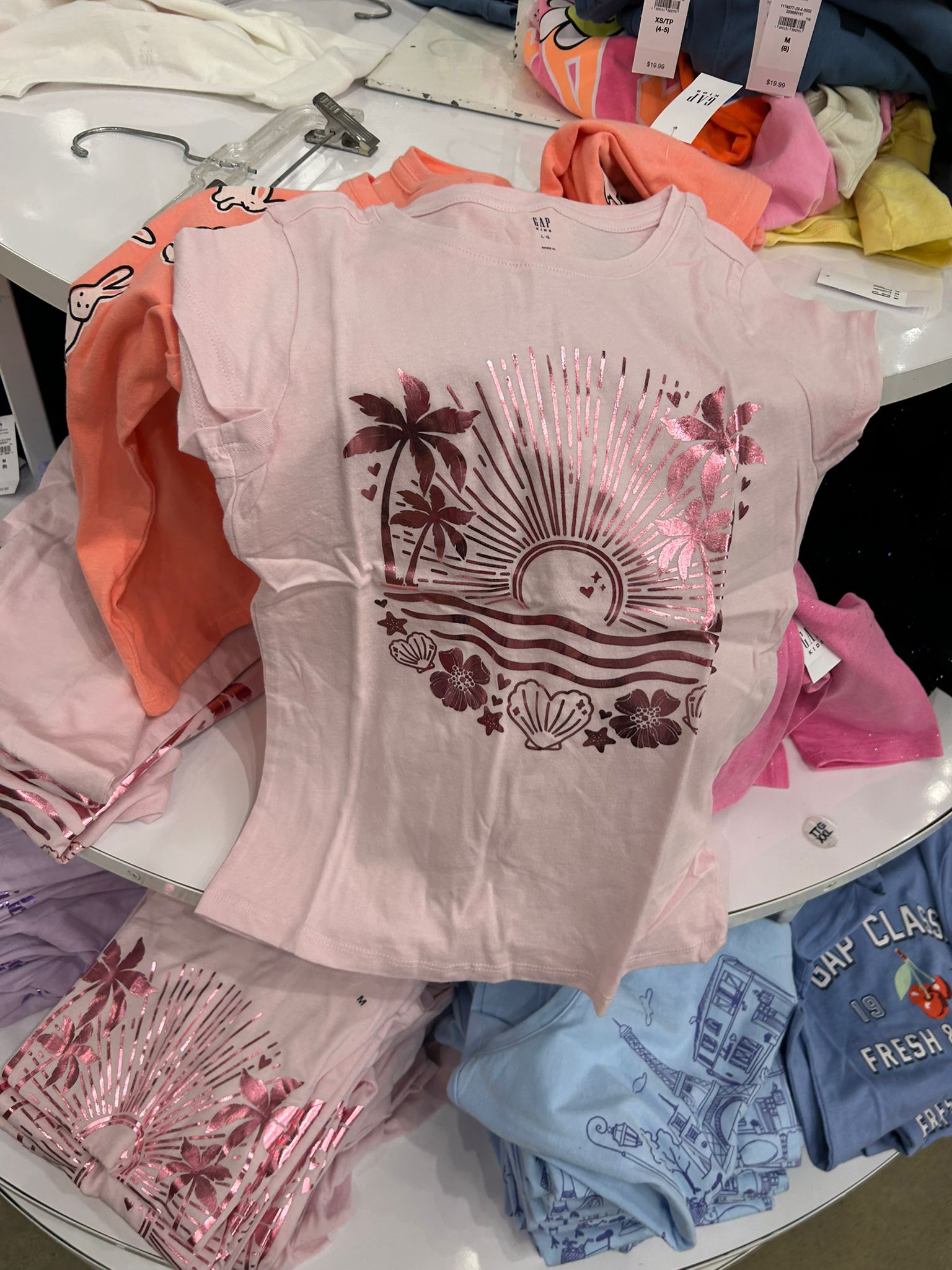 Gap Kids Graphic T-Shirt-Pink