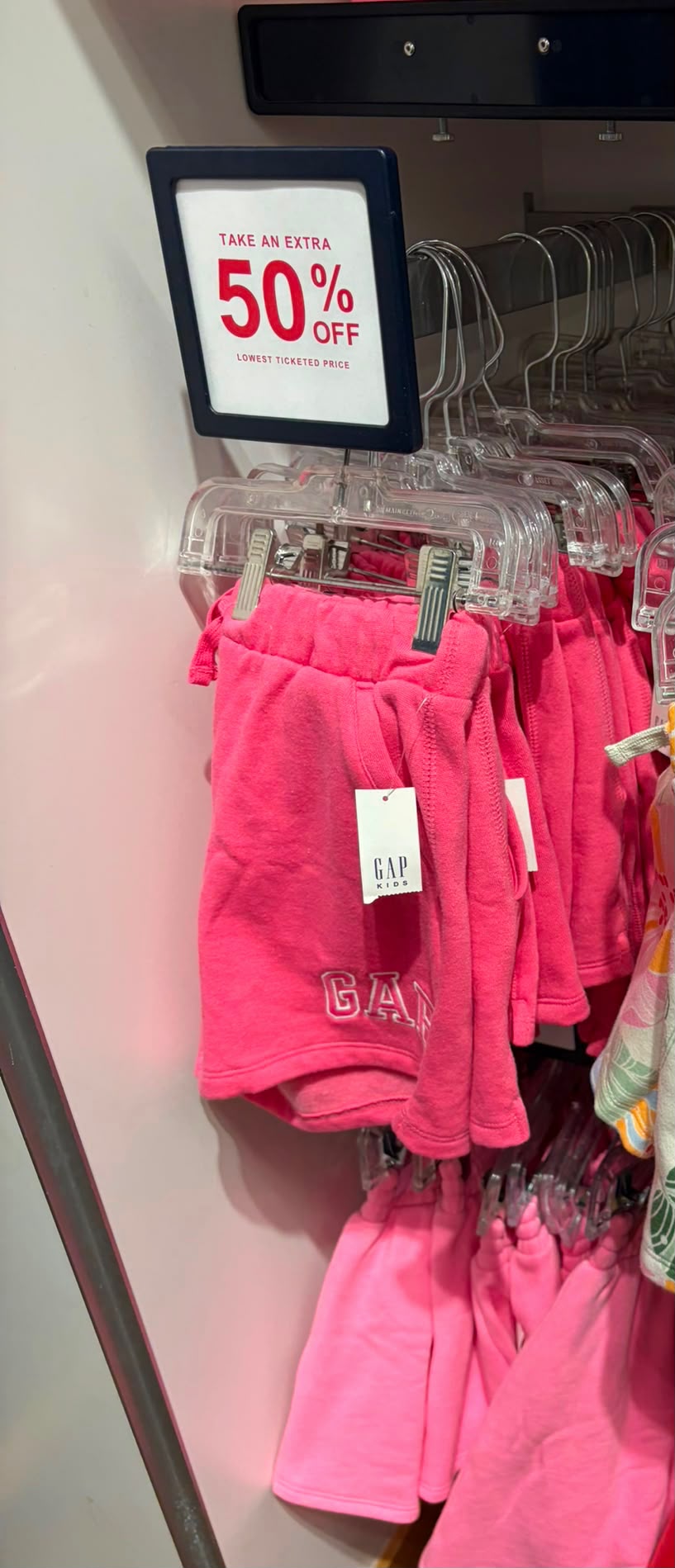 Girls' Relaxed Gap Logo Pull-On Shorts-Pink Jubilee