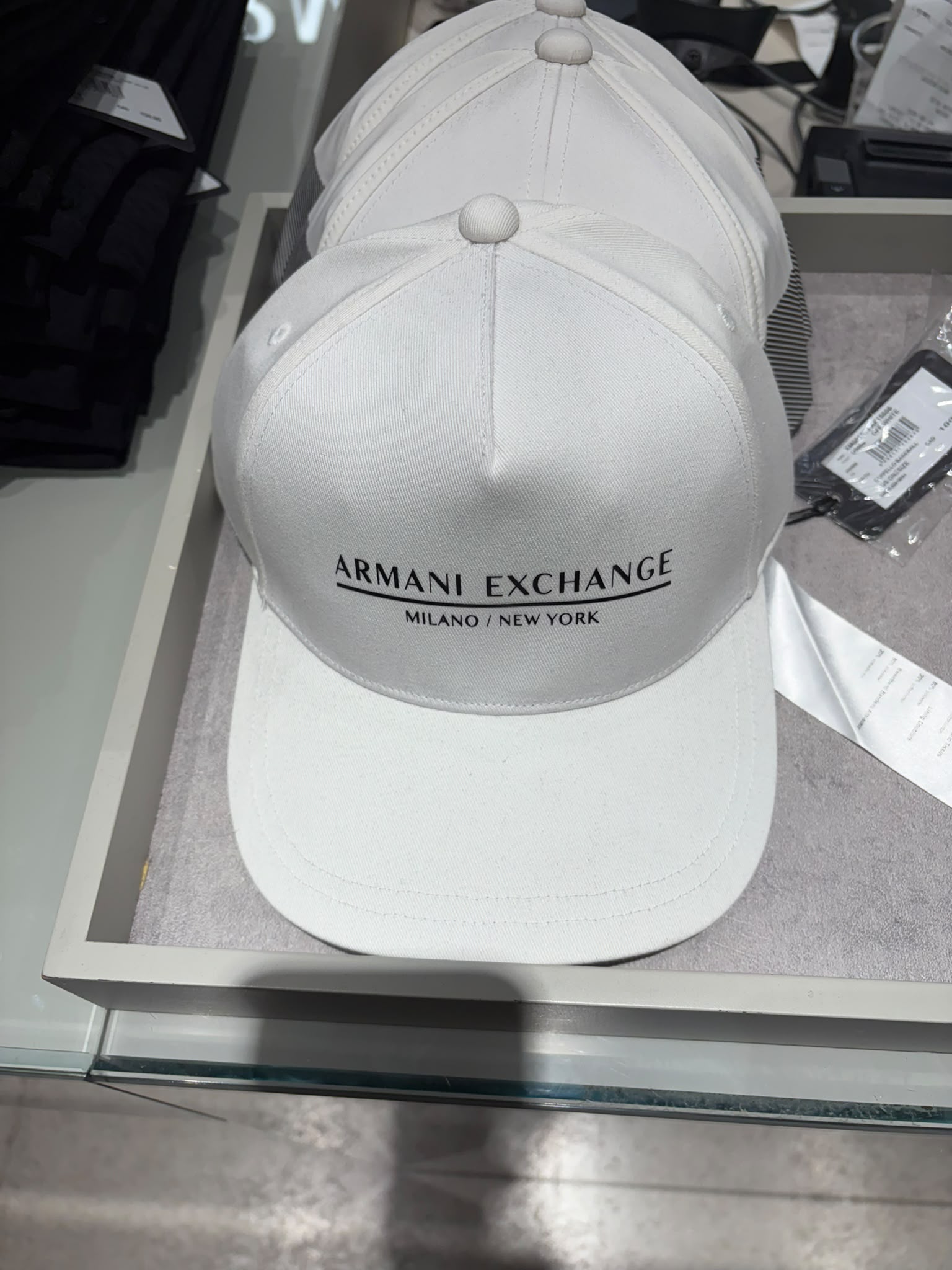 Men's Armani Exchange Milano New York Cap- White