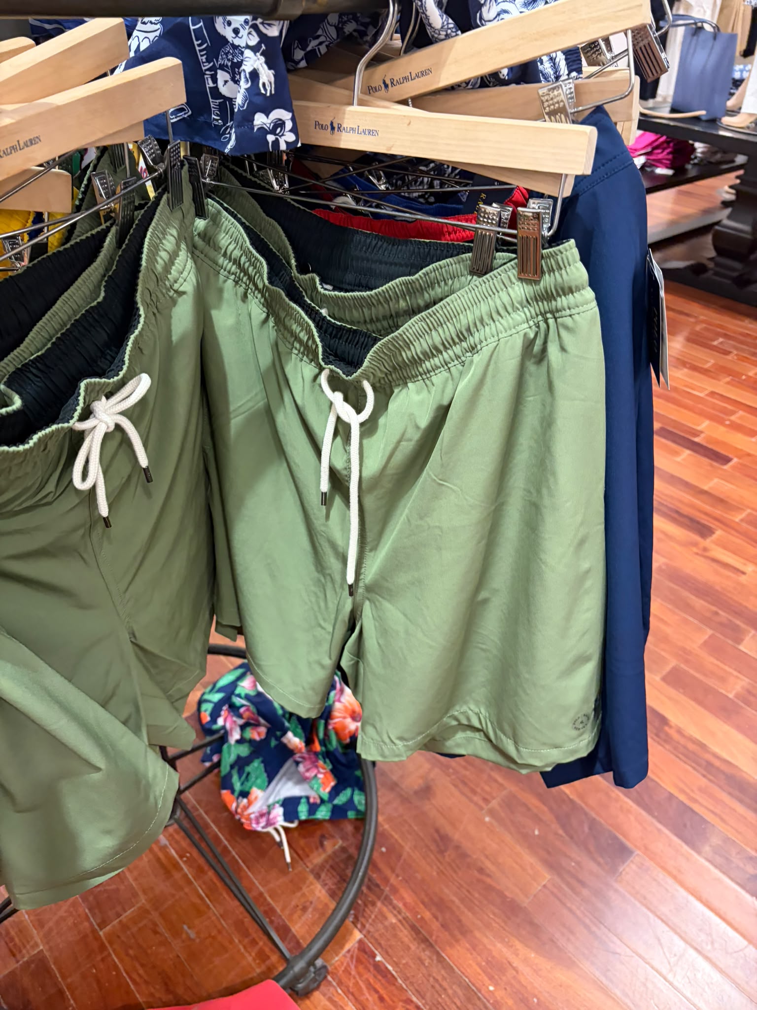 POLO Men's Traveller Swim Trunk-Olive Green
