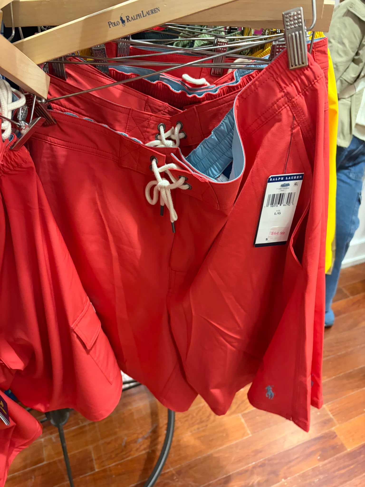 POLO Men's Traveller Swim Trunk-Red