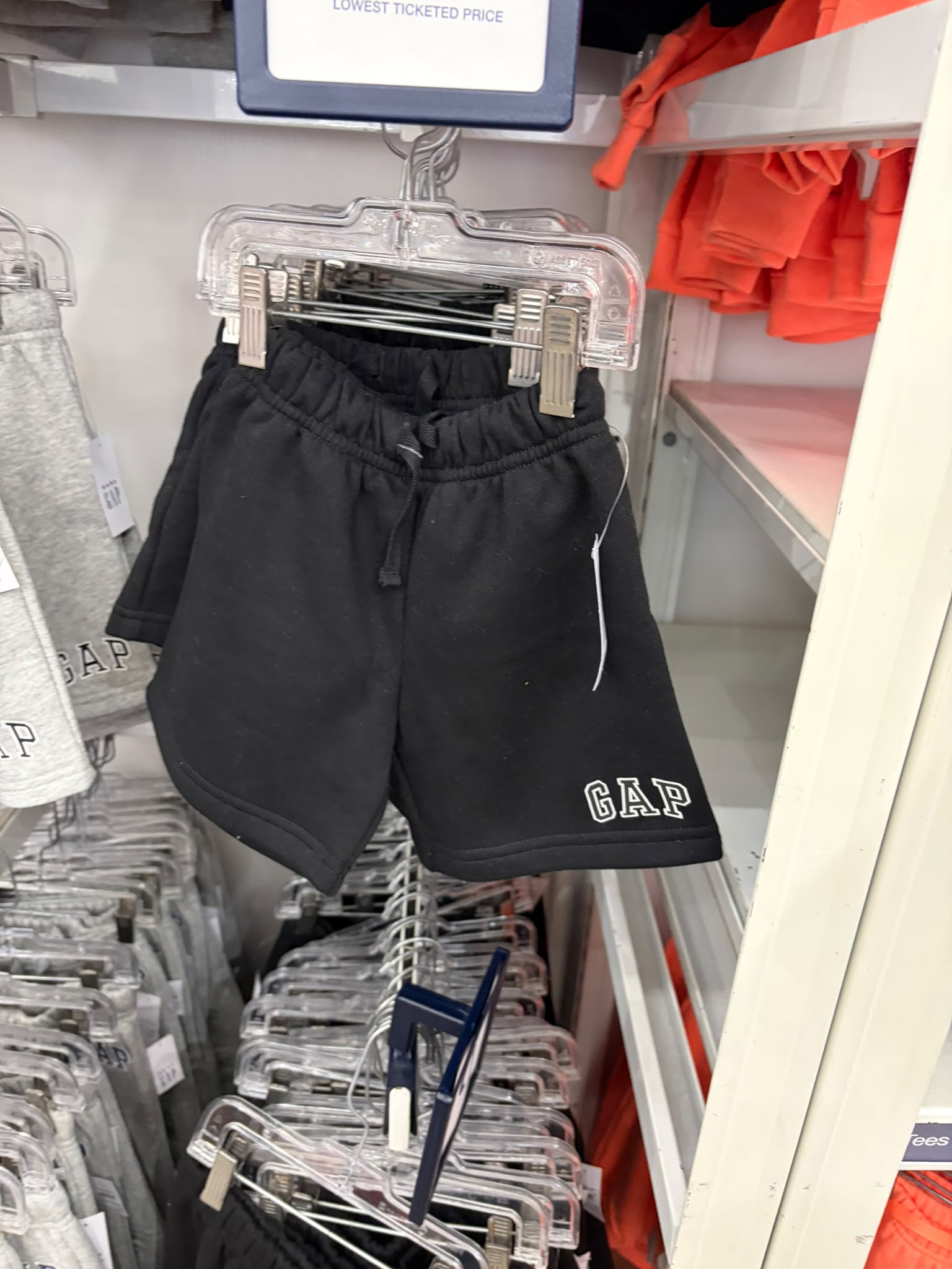 babyGap Relaxed Logo Pull-On Shorts-Black