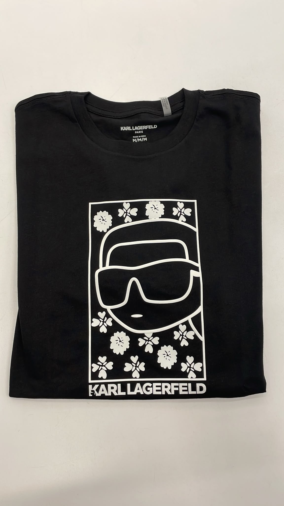 MEN'S KARL FLOWER TEE-Black