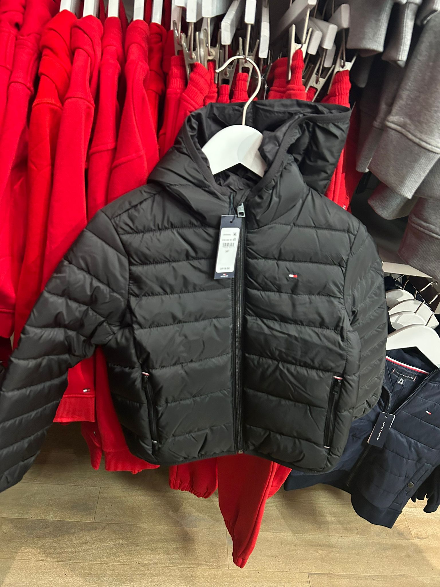 Boys' Tommy Water-Resistant Packable Jacket Black