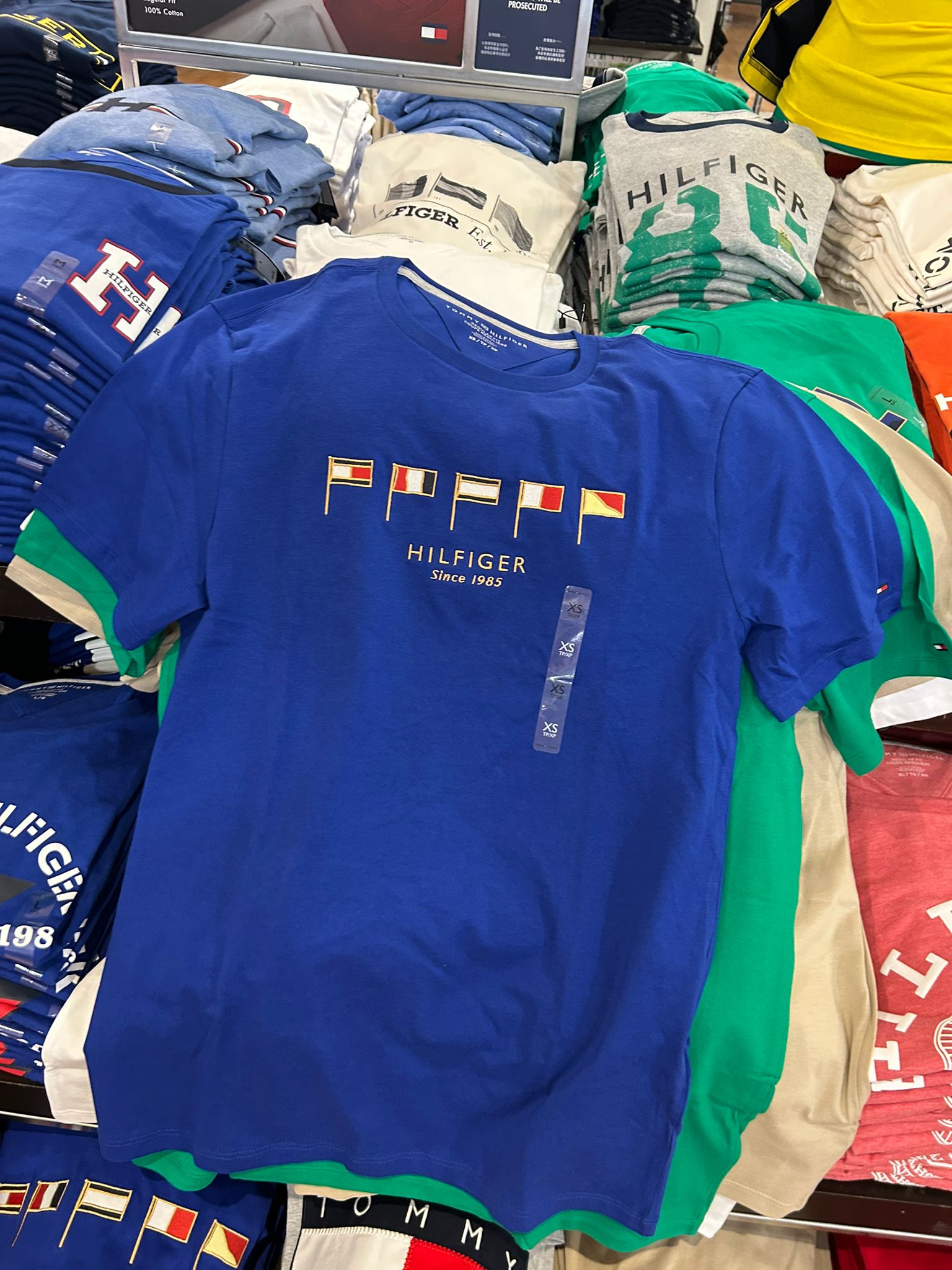 Hilfiger Multi Flag T-Shirt-Wedge Blue