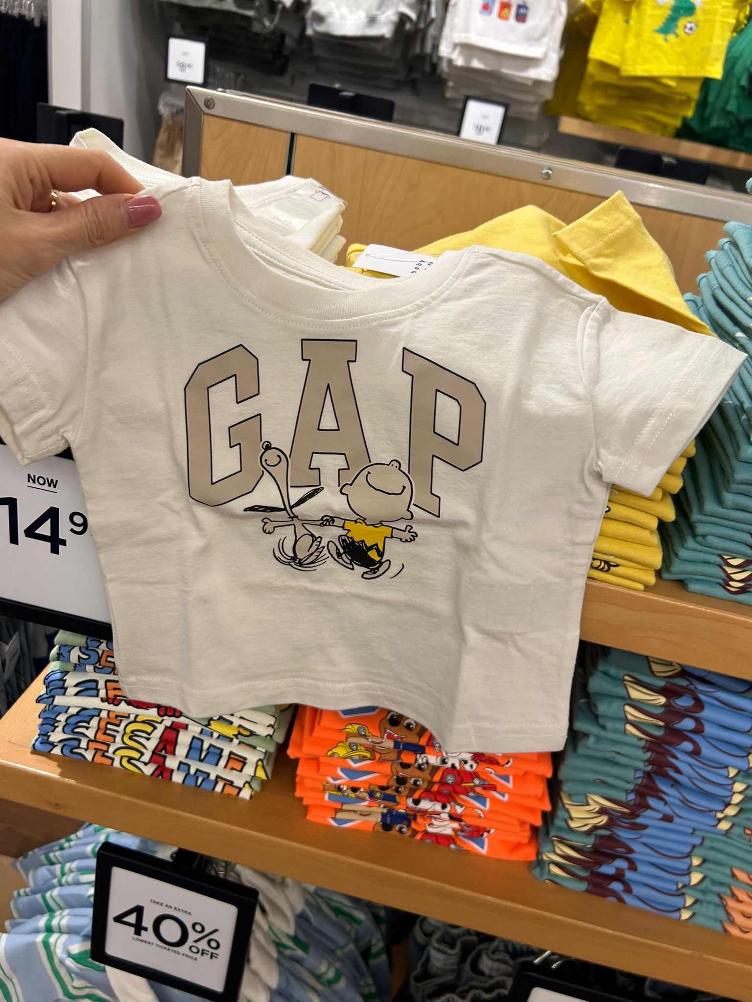 babyGap Peanuts Graphic T-Shirt-Woodstock White Clover St Patricks Day