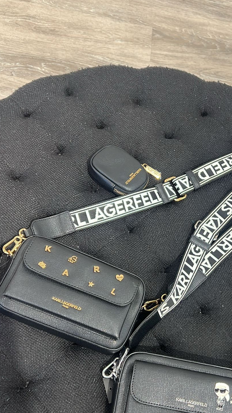 Karl Lagerfeld Paris Maybelle Camera Bag - Iconic Charms