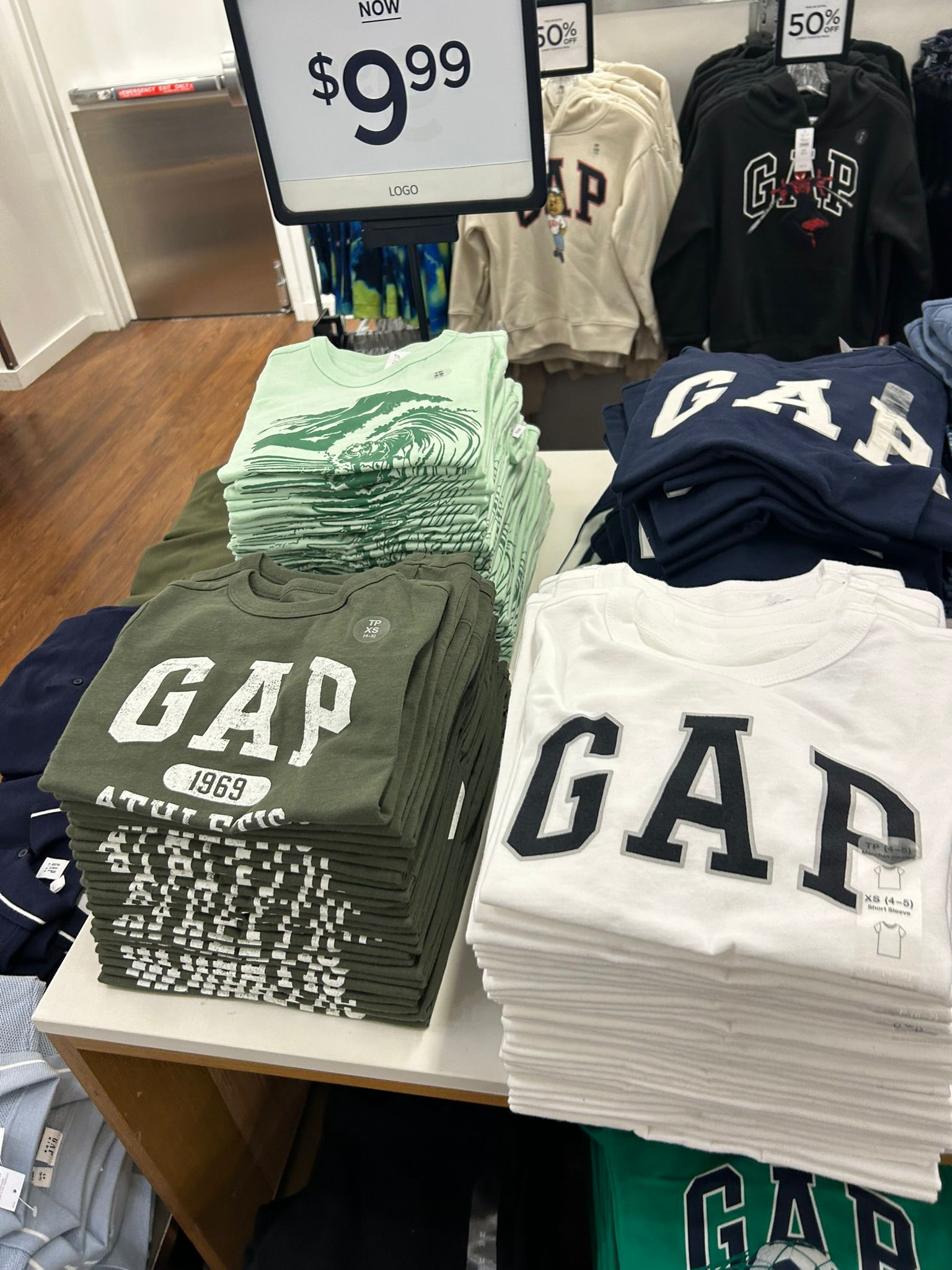 Kids Gap Graphic T-Shirt-Tweed Green