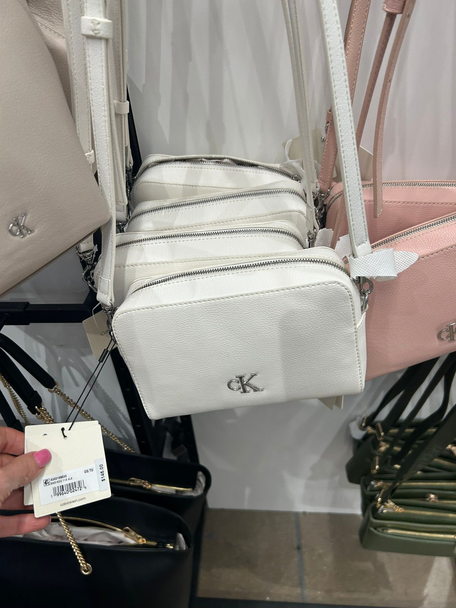 Calvin Klein Crossbody Camera Bag-White