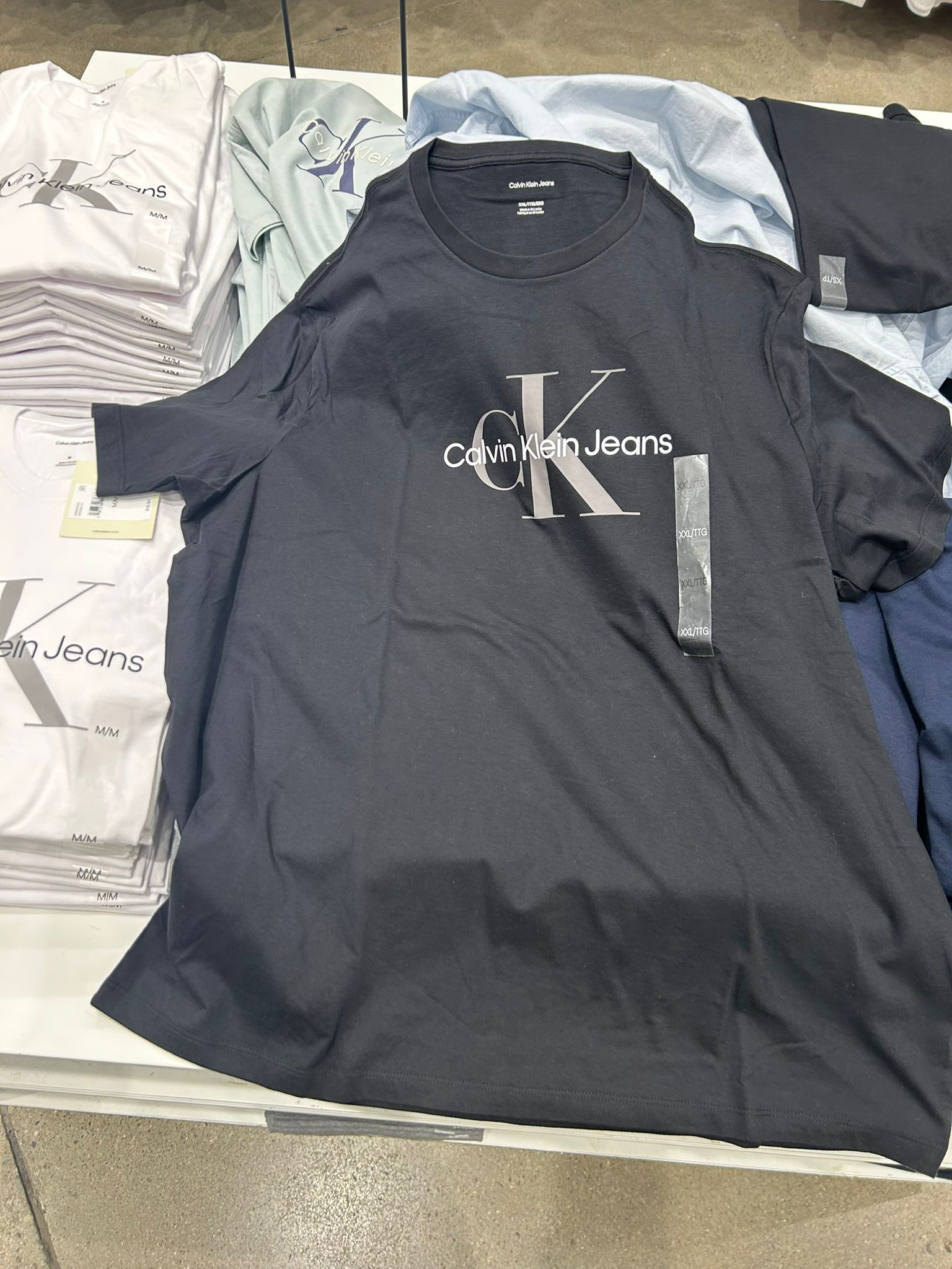 Calvin Klein Men's Monogram T-Shirt-Black-
