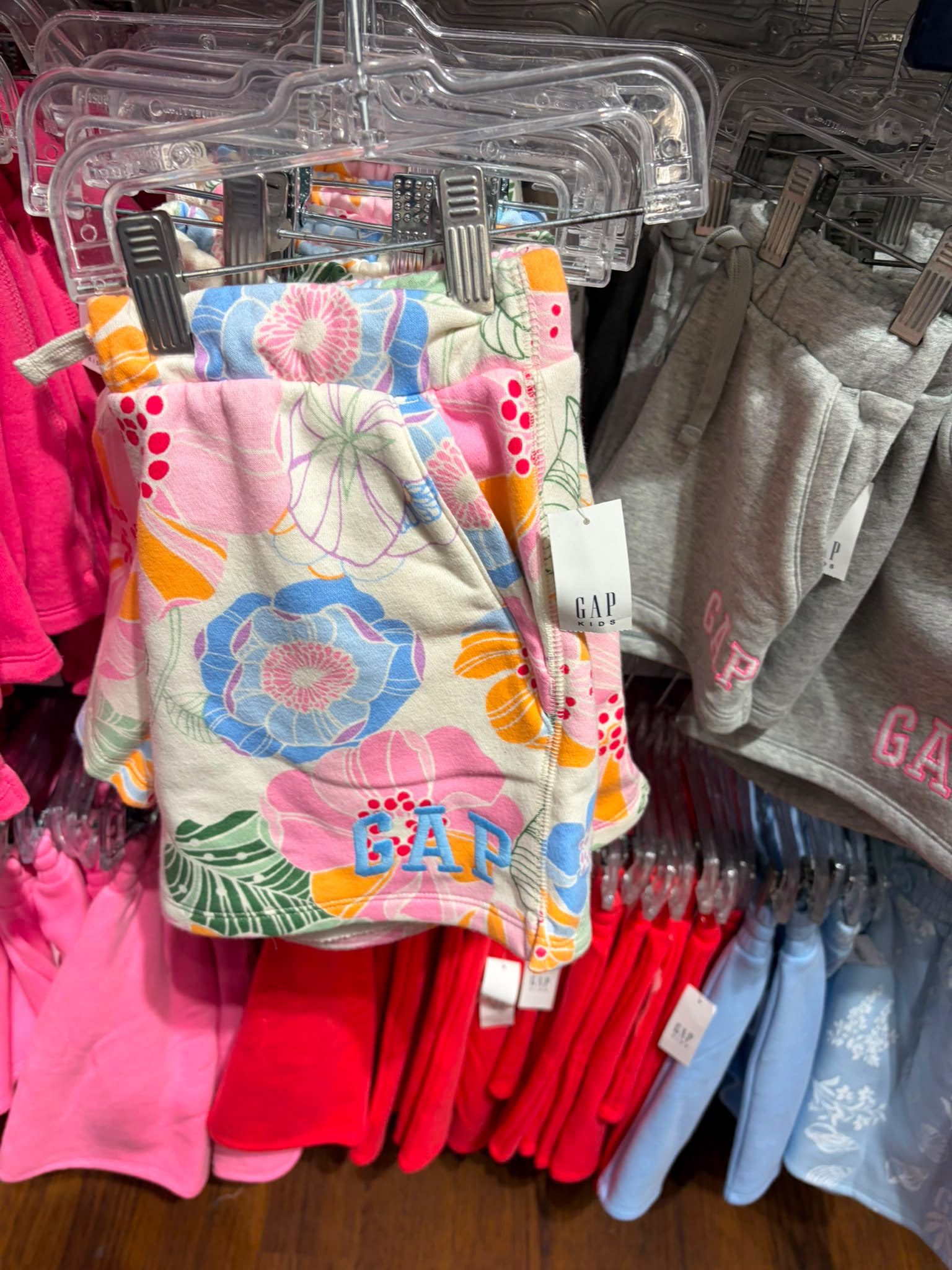 Girls' Relaxed Gap Logo Pull-On Shorts-Hero Floral