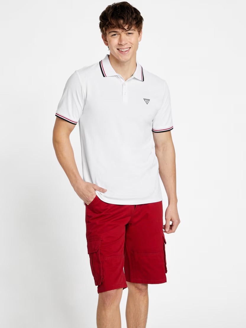 GUESS MEN Allen Polo/ White
