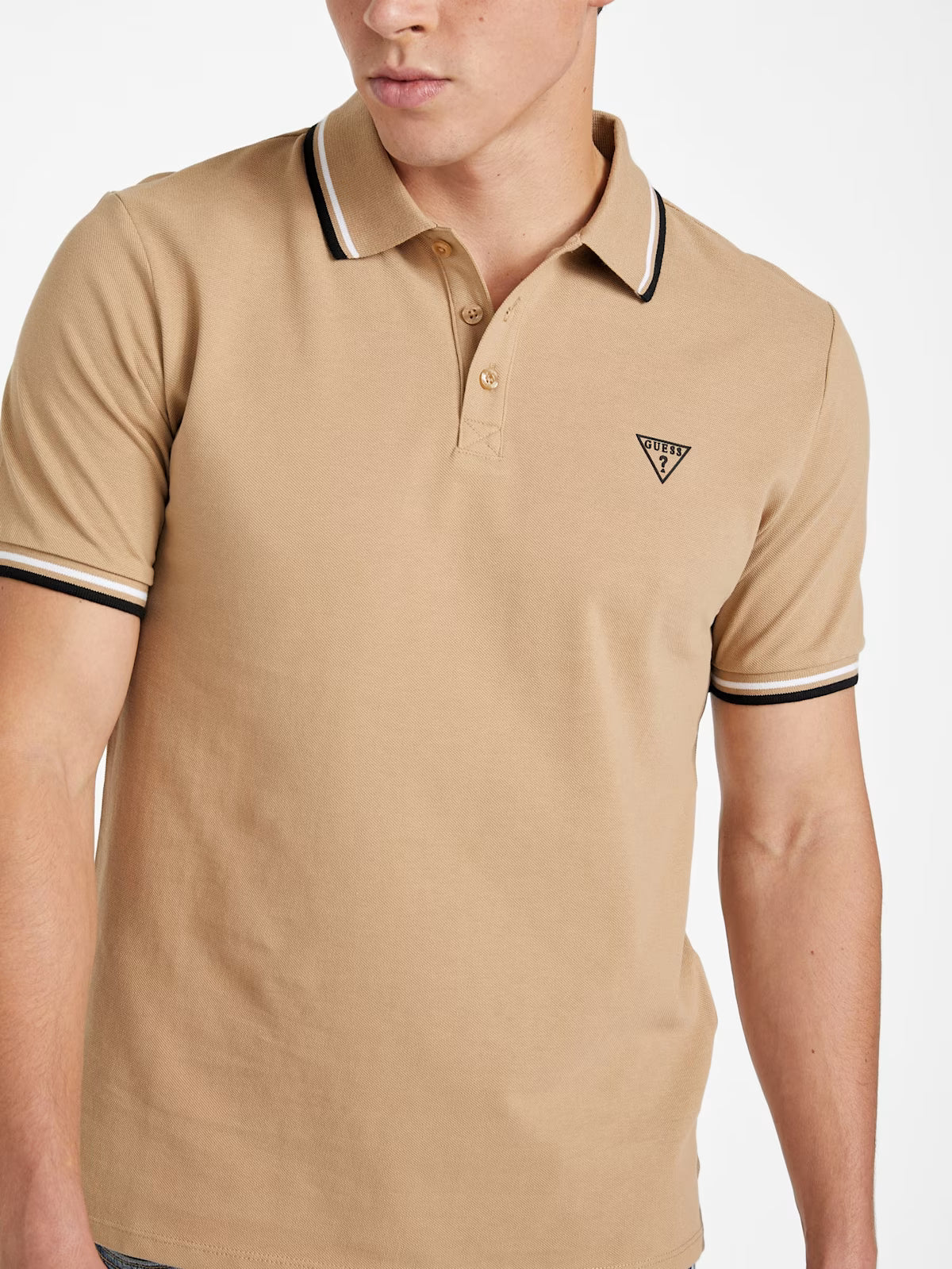 Guess Mens' Allen Polo/ Beige