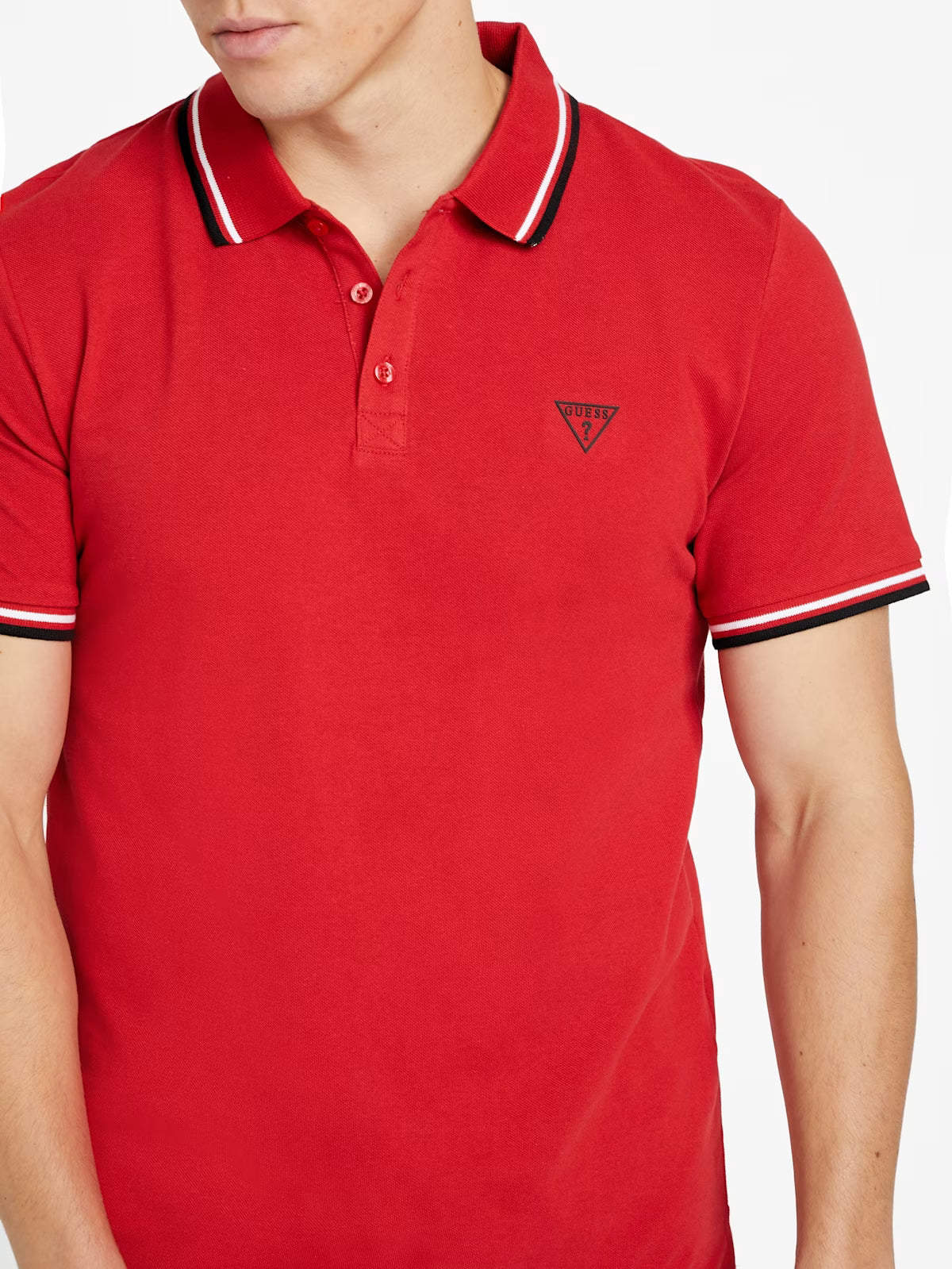 Guess Mens' Allen Polo/ RED