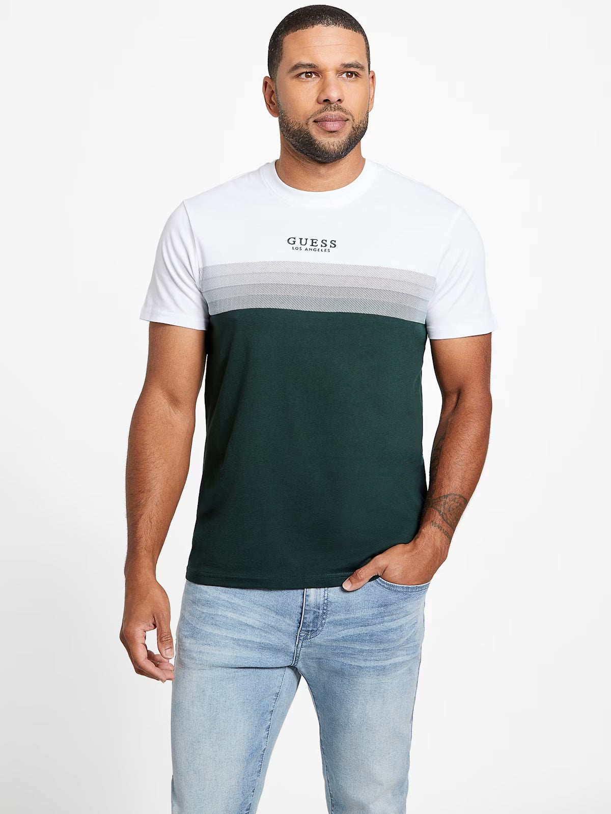 Mens' Guess Rami Color-Blocked Tee/