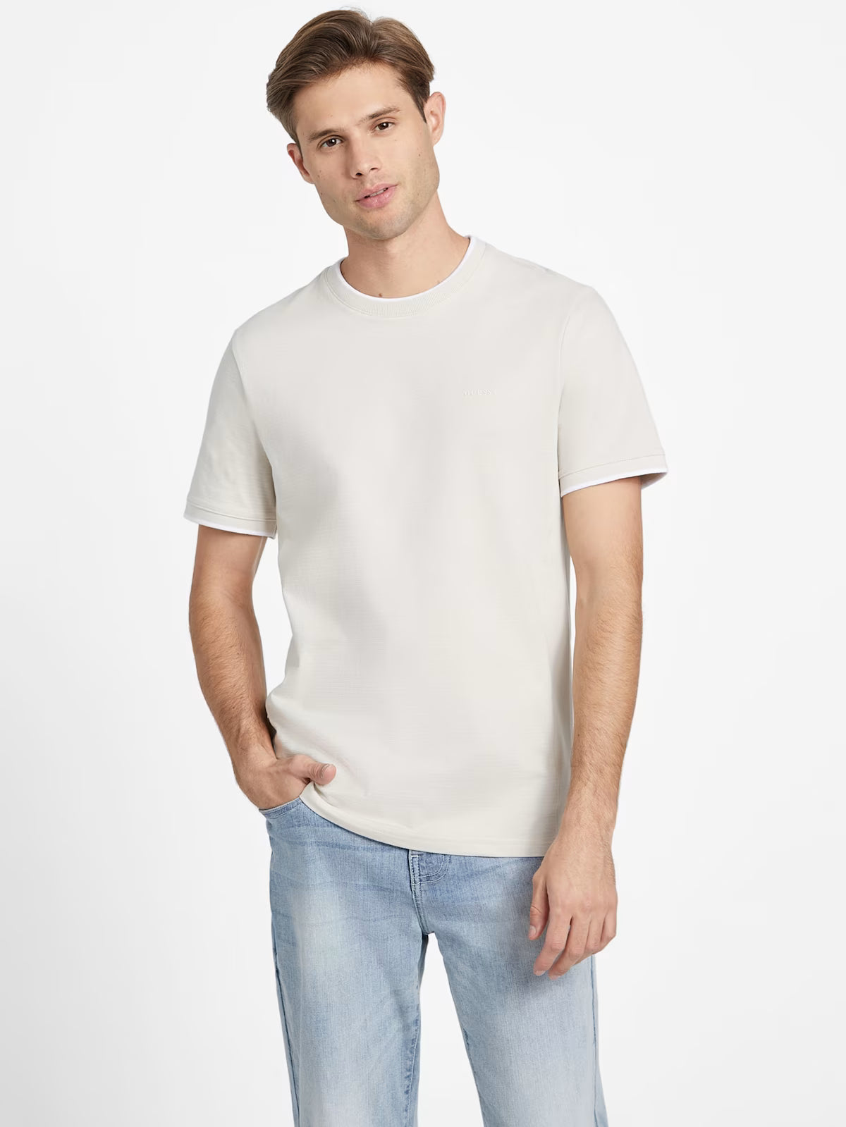 Guess Mens' Eco Koa Tee / BEIGE