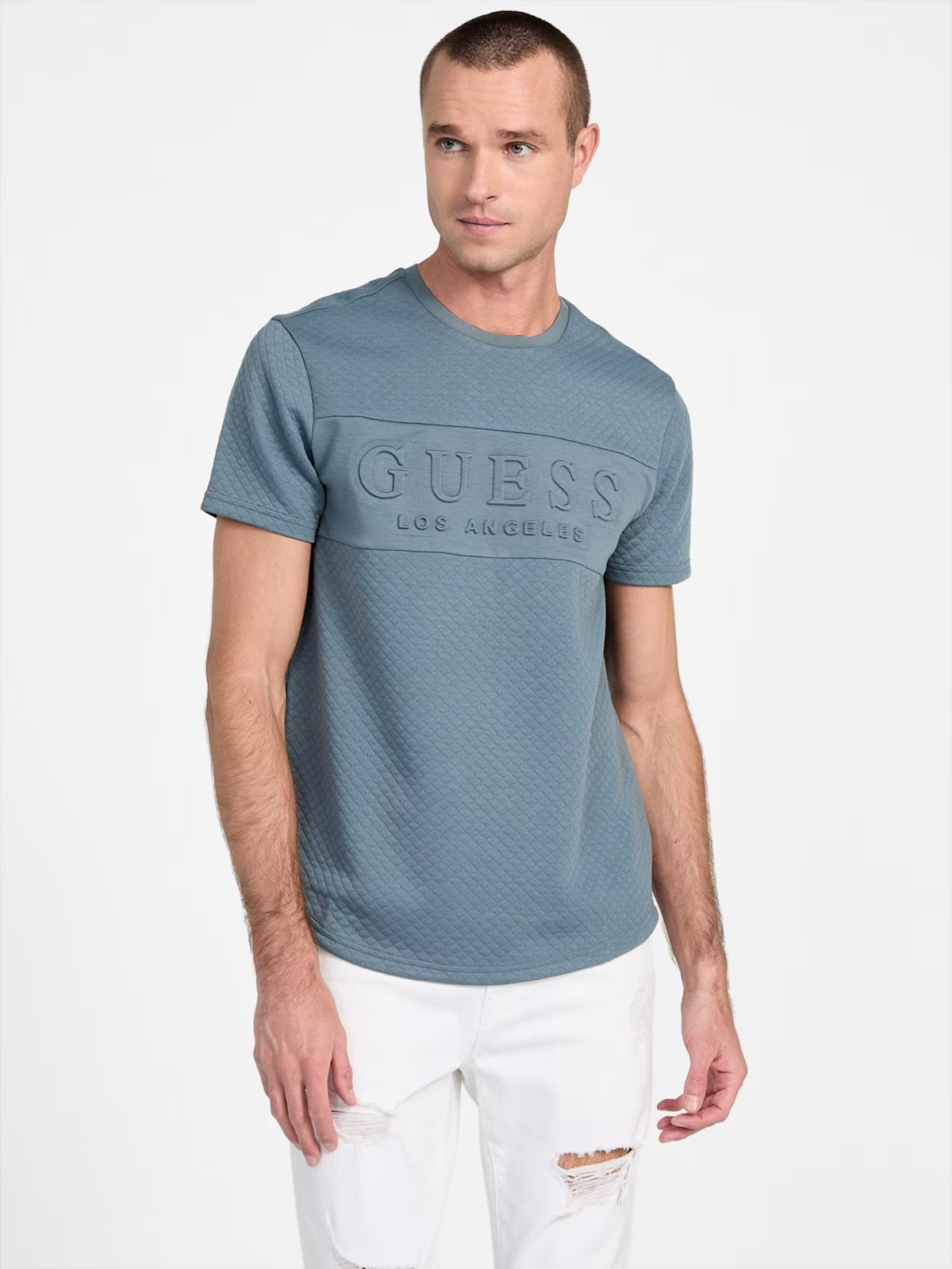 GUESS MENS' Trevor Logo Tee