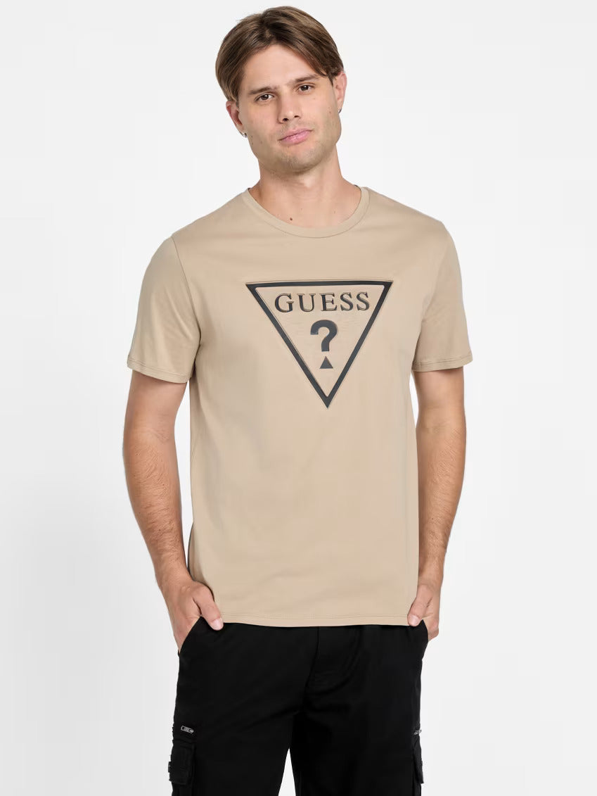 Guess Men Eco Kris Logo Tee/Beige