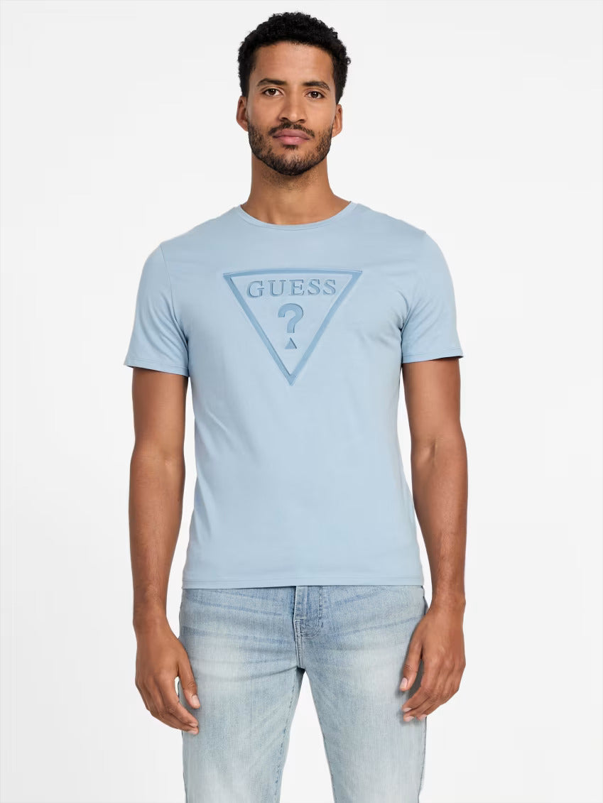 Guess Men Eco Kris Logo Tee/ Blue