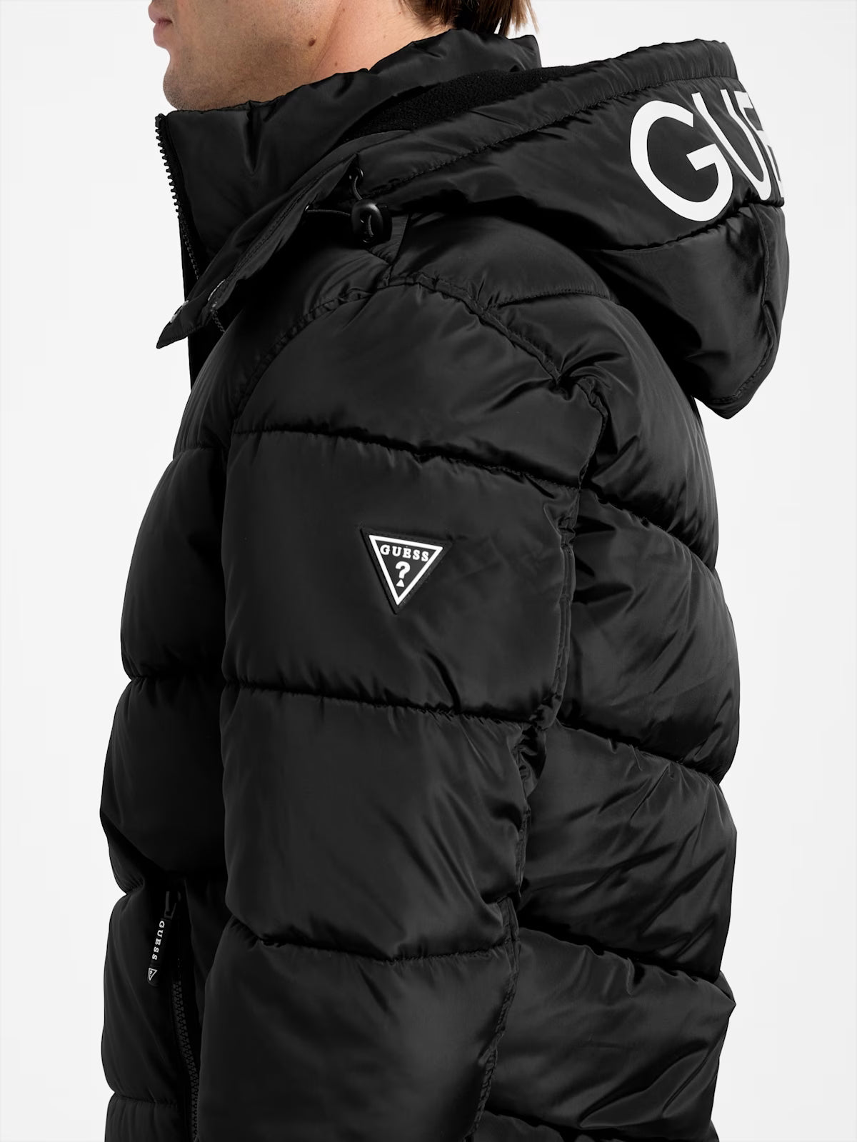 GUESS Mens' Eco Chano Puffer Jacket Black