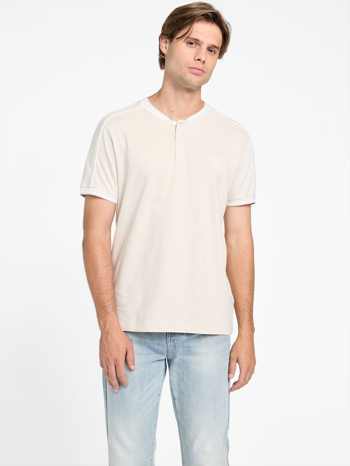 Guess Mens' Eco Jace Henley Tee