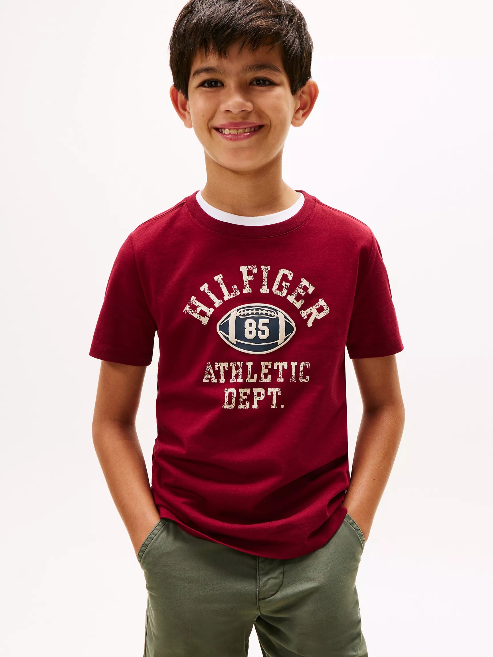 Tommy Boys' Football Logo T-Shirt
