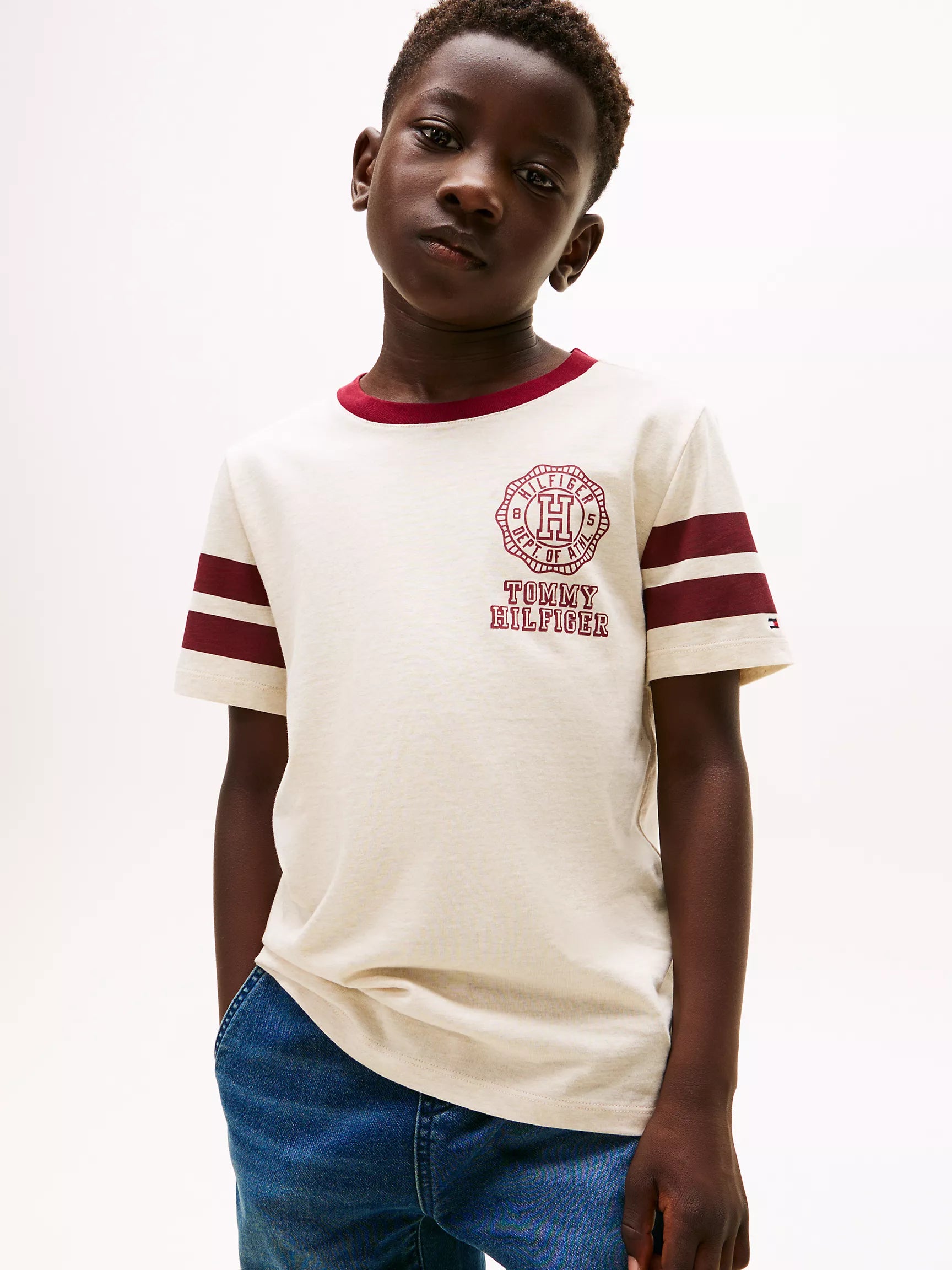 Tommy Boys' Hilfiger Crest Logo T-Shirt