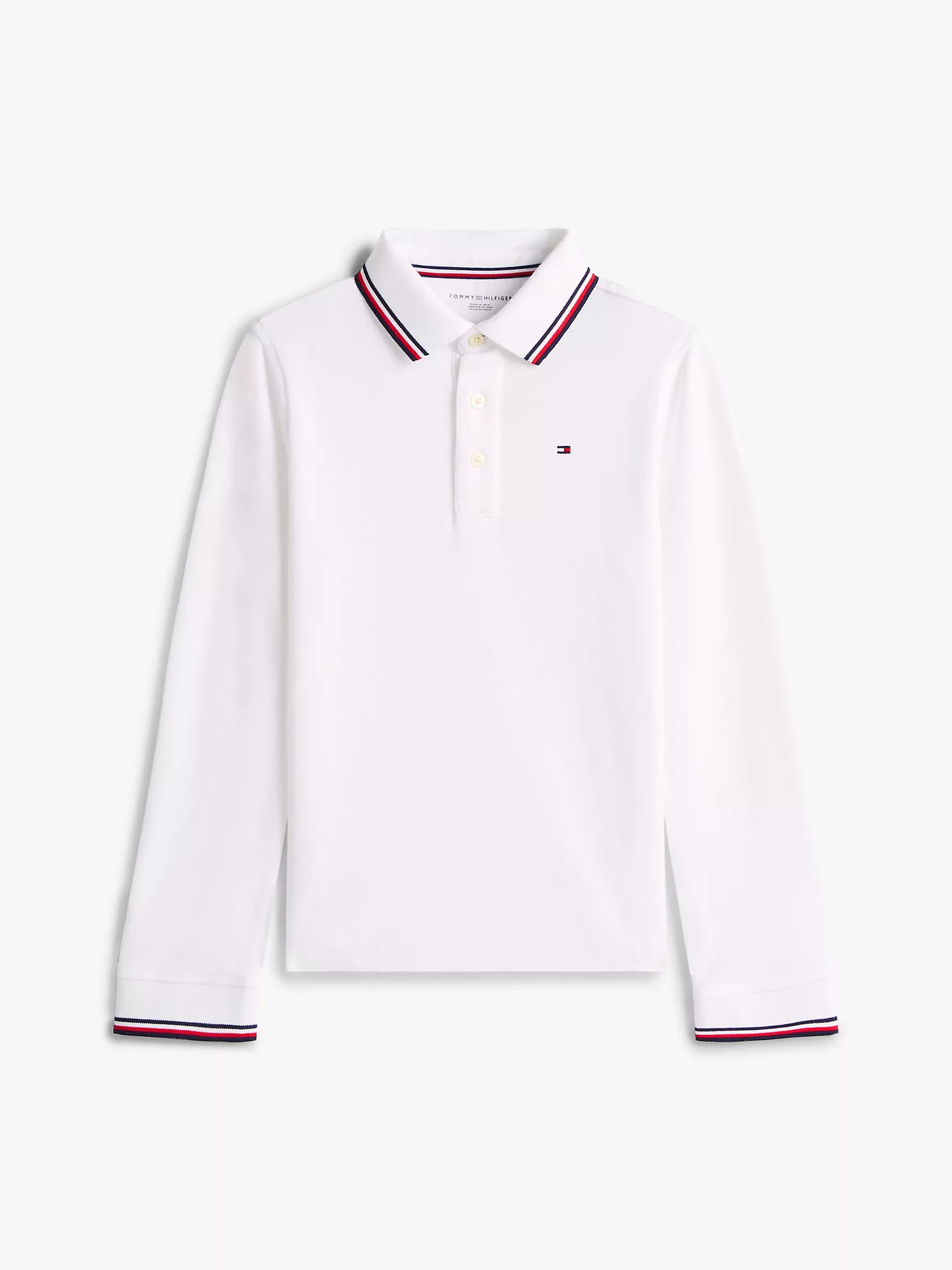Boys' Tommy  Long-Sleeve Tipped Polo