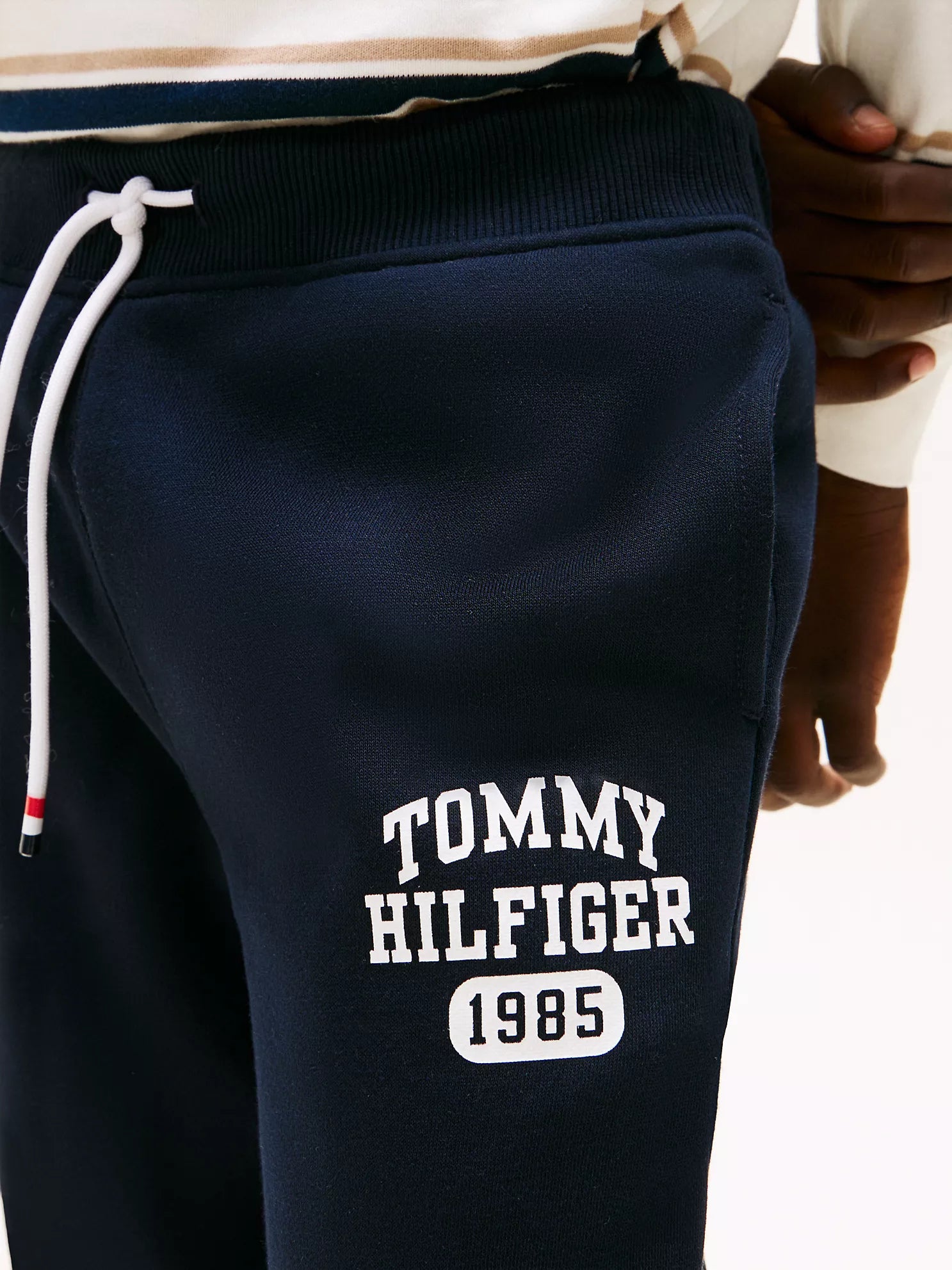 BOY Tommy Varsity Brushed-Fleece Sweatpant Navy Blue