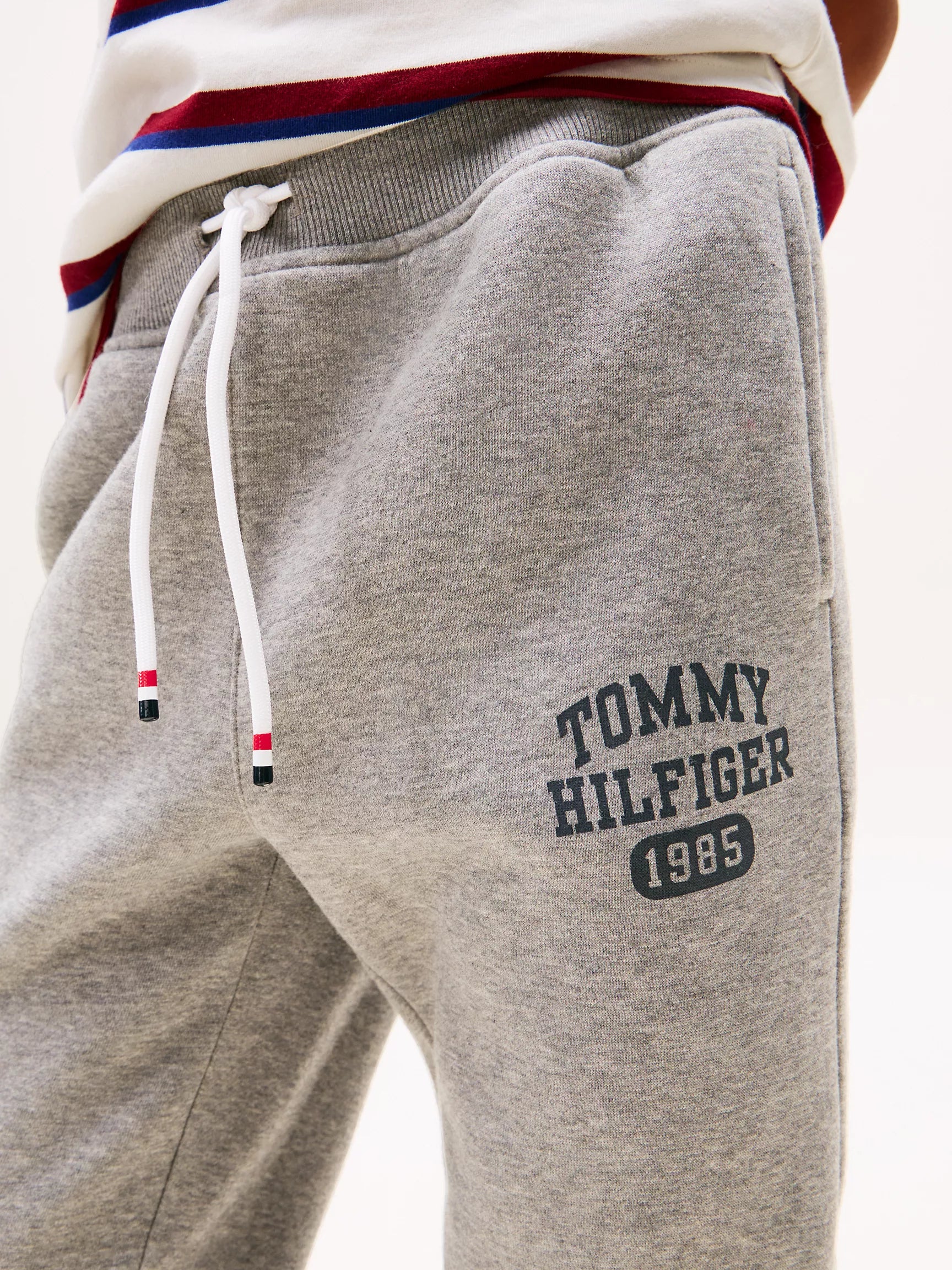BOY Tommy Varsity Brushed-Fleece Sweatpant Grey