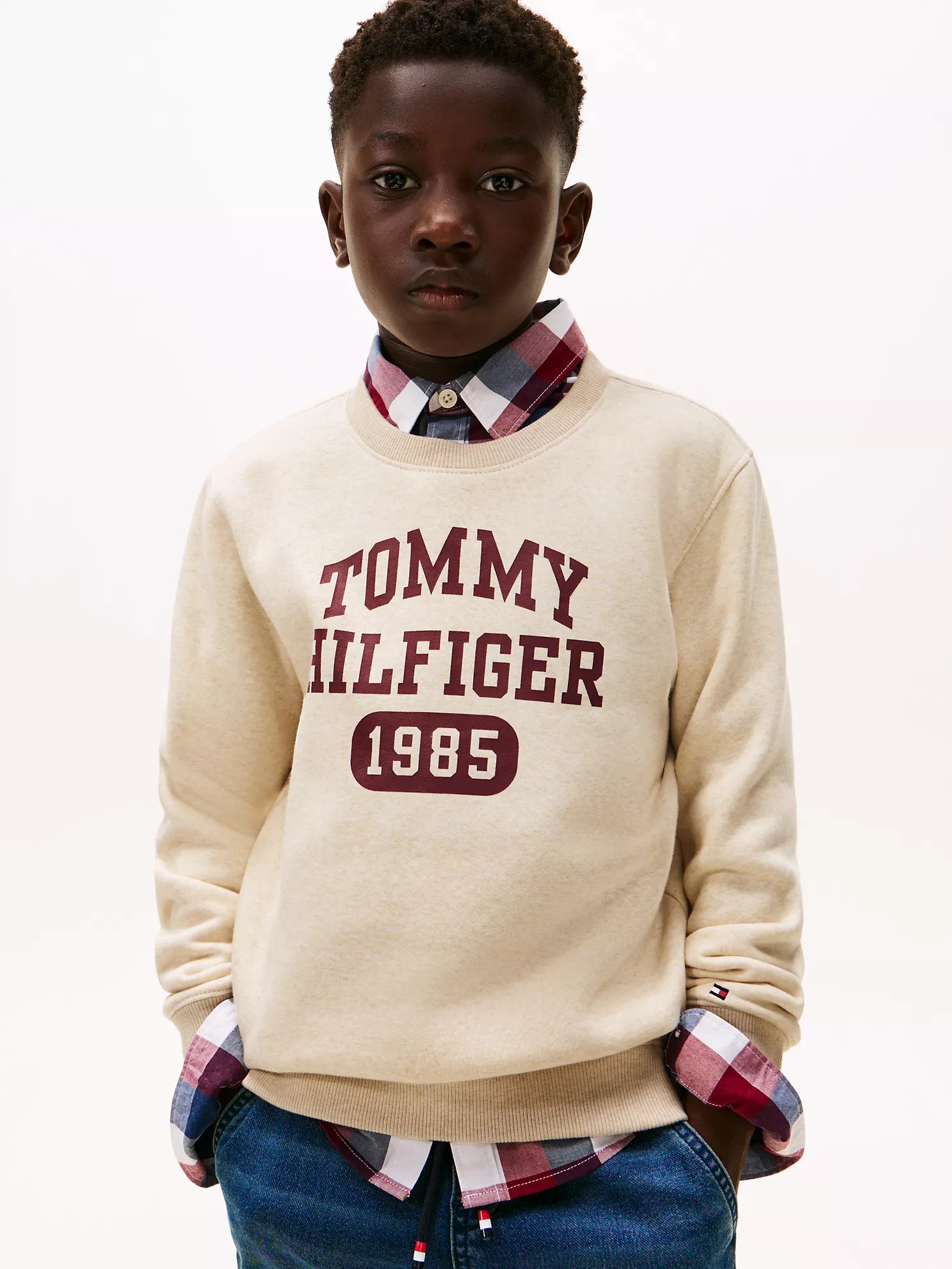 Boys Tommy  Logo Fleece Sweatshirt