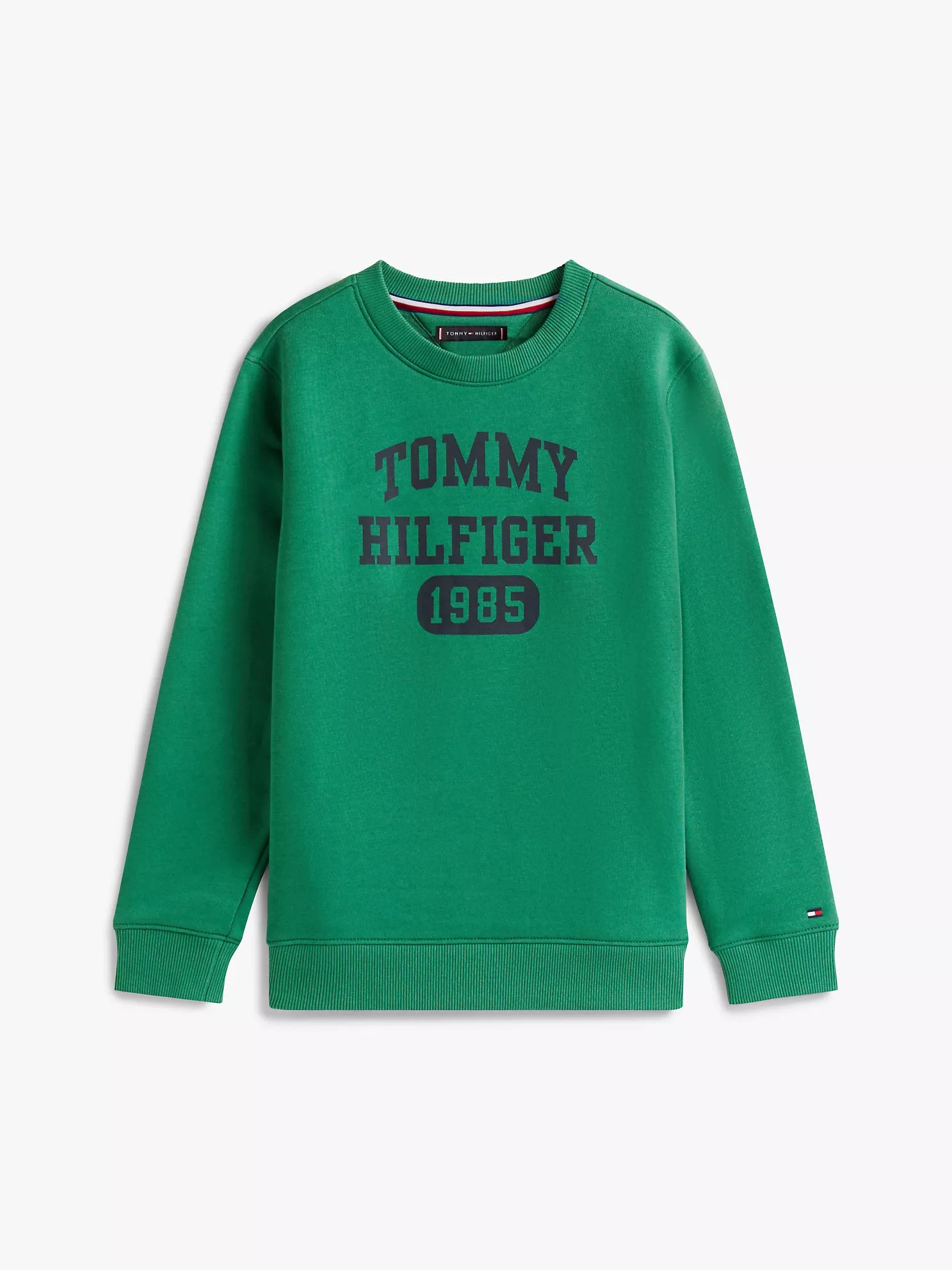 Boys Tommy  Logo Fleece Sweatshirt Academia Green