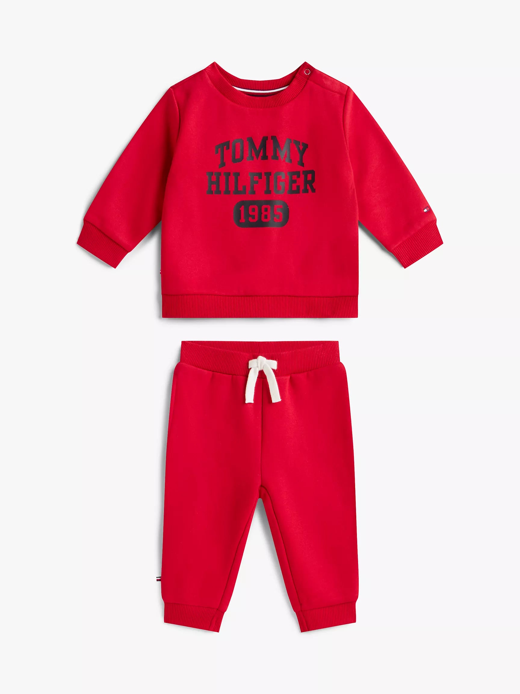Baby Boys' Tommy Logo Sweatshirt and Pant Set / RED