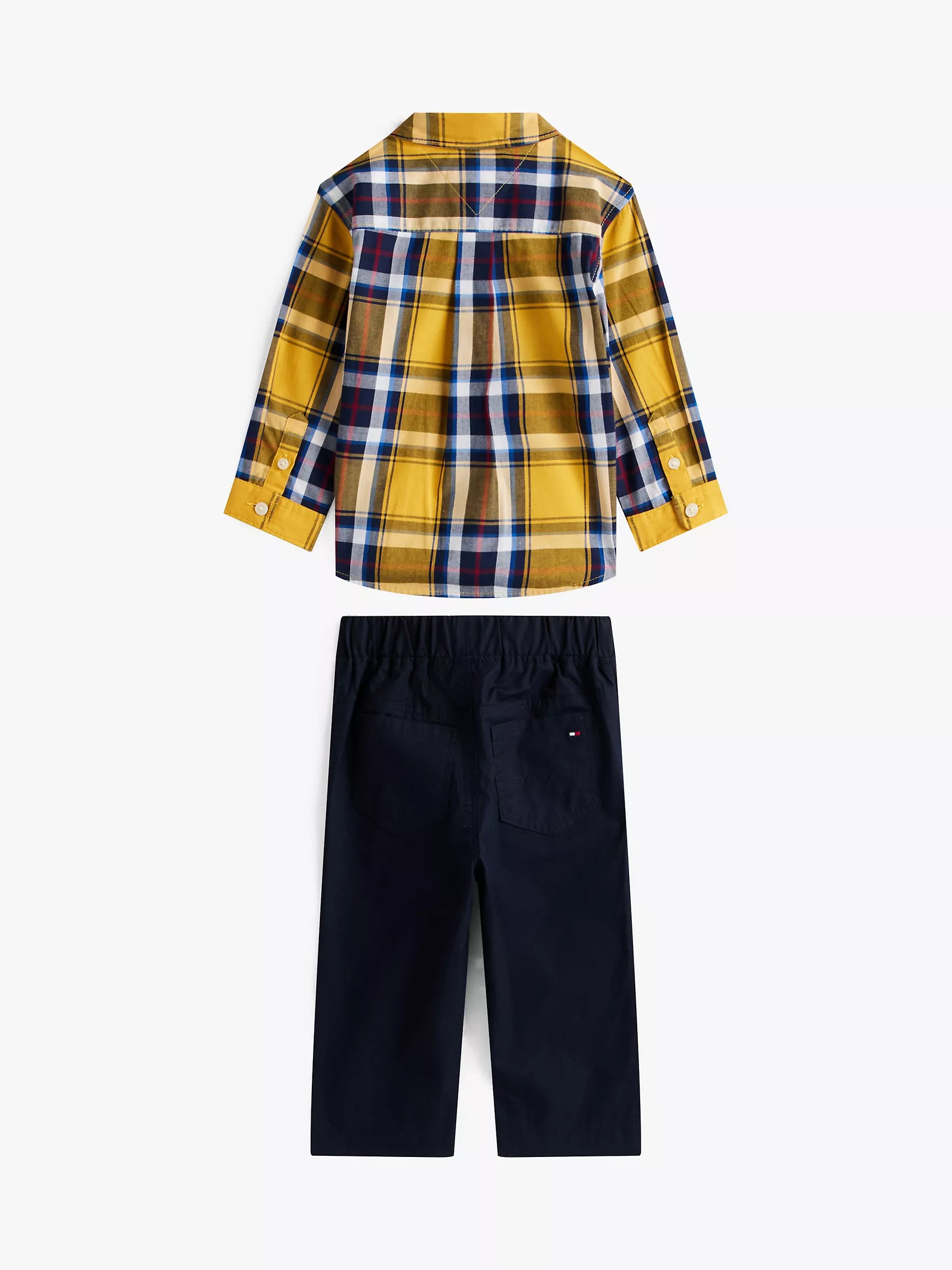 Baby Boys' Tommy Plaid Shirt and Pant Set