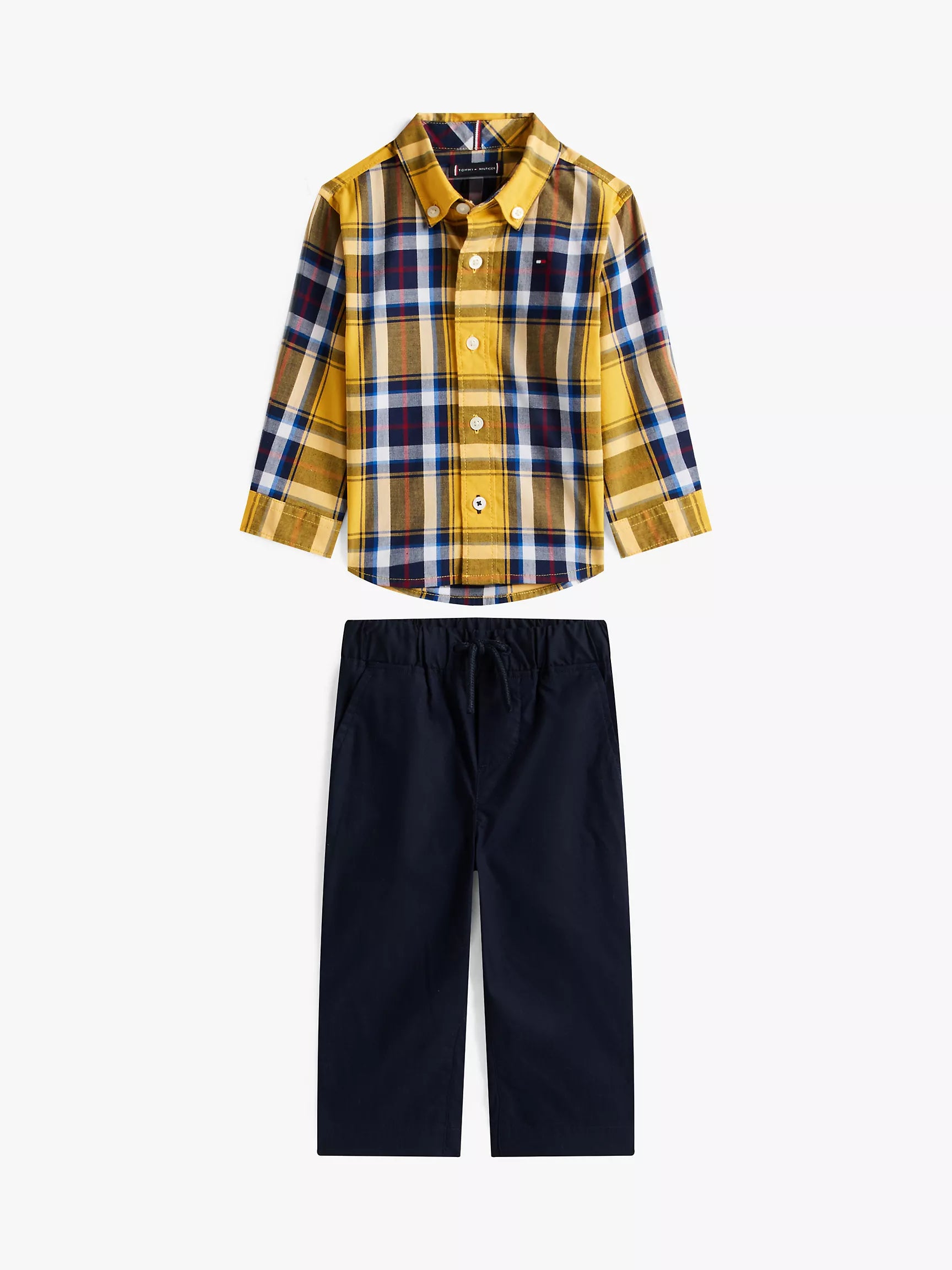 Baby Boys' Tommy Plaid Shirt and Pant Set
