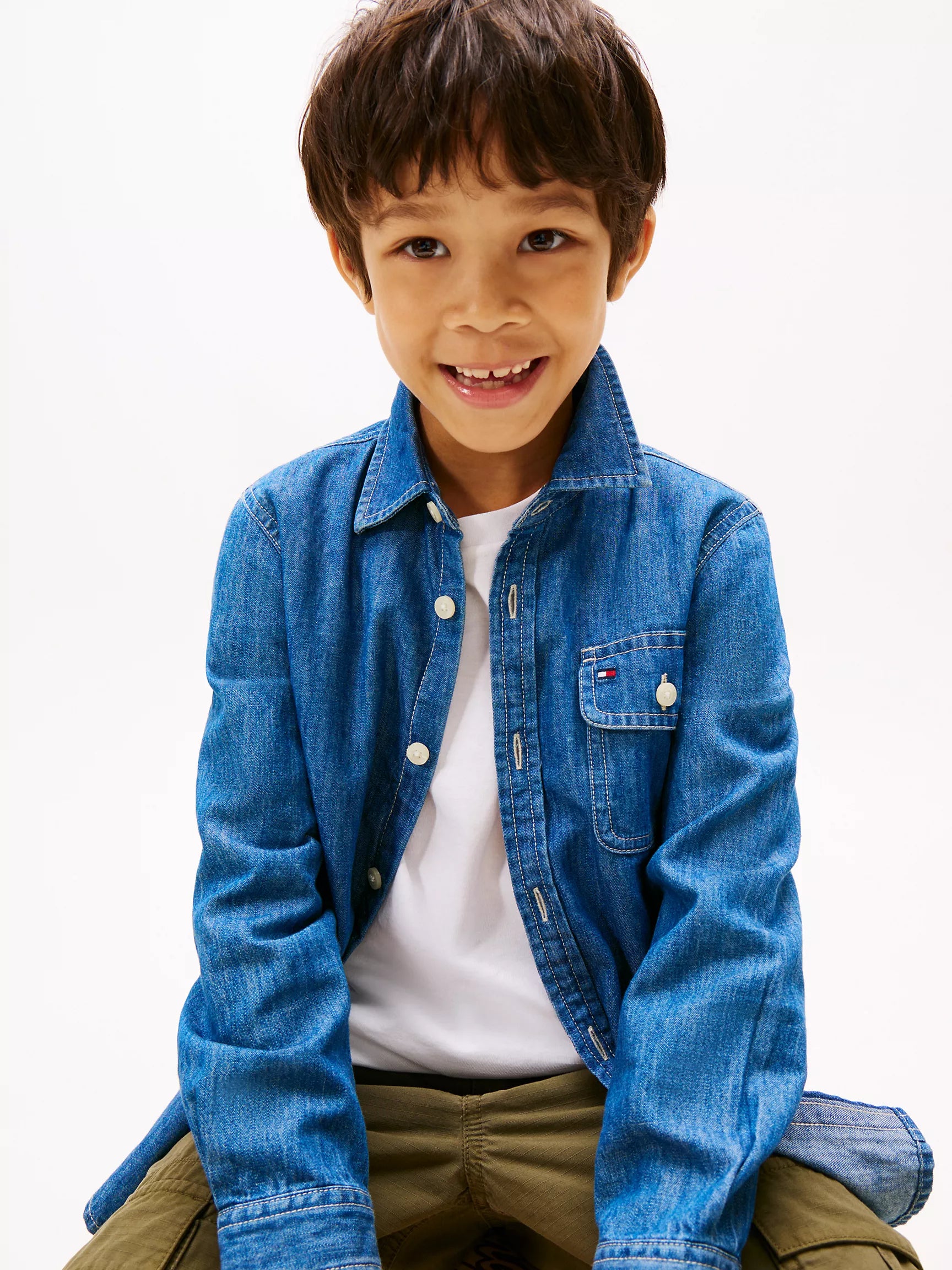 Tommy Boys' Chambray Shirt