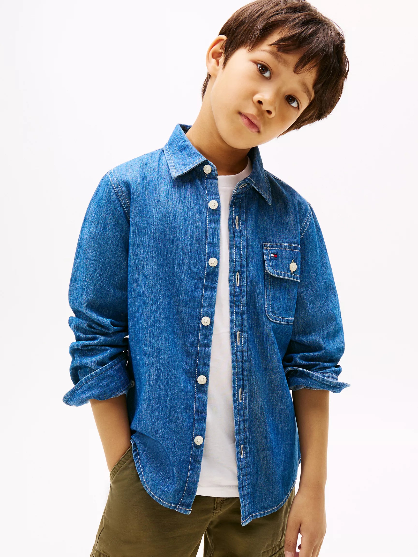 Tommy Boys' Chambray Shirt