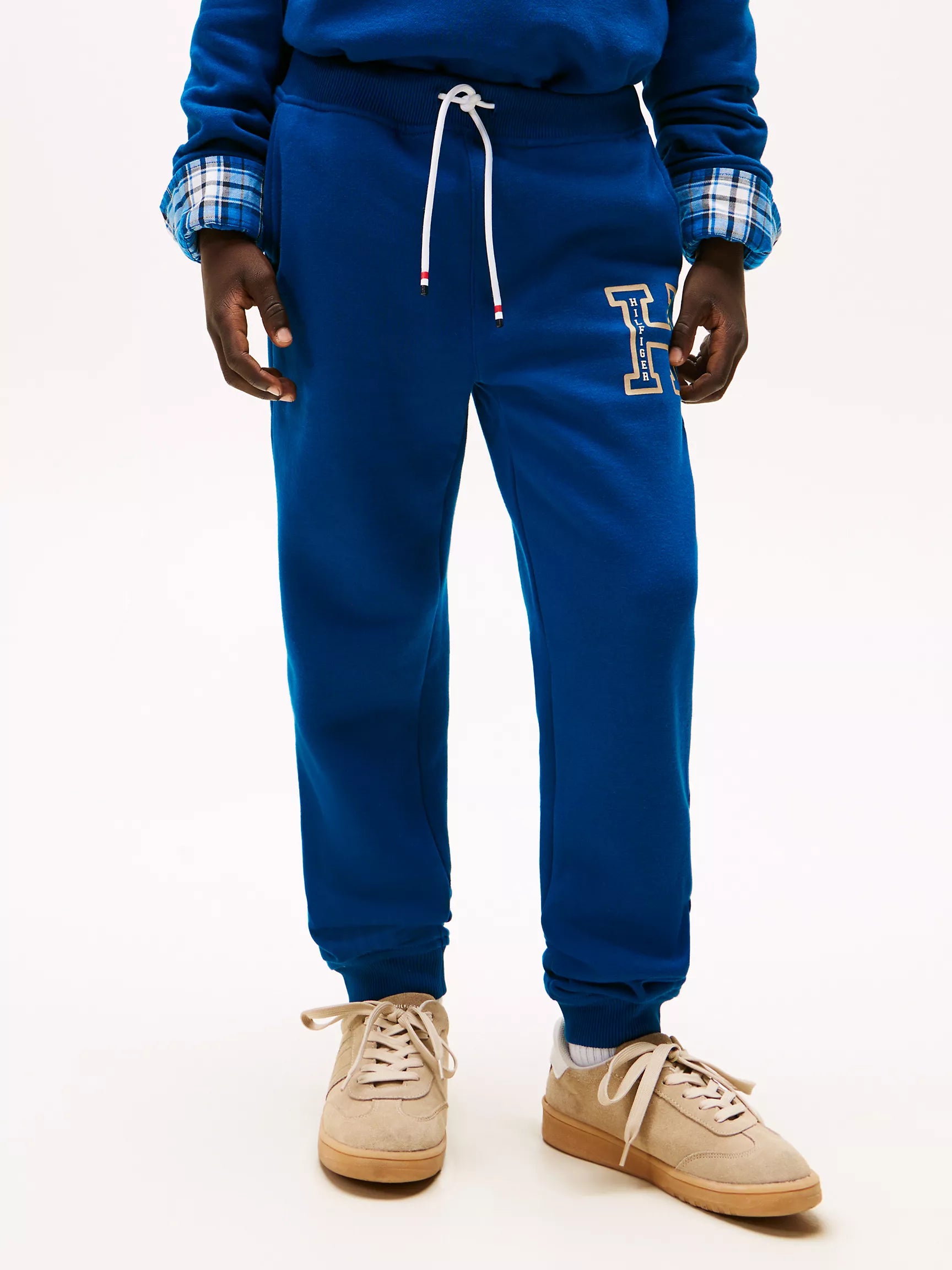 Boys' Tommy H Logo Sweatpant/ Deep Indigo
